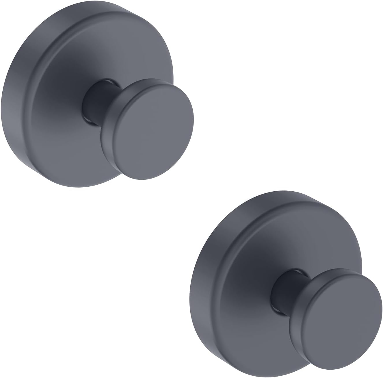 Suction Cup Hooks for Shower, Removable Towel Hooks for Bathroom Window Glass Door Wall, Bath Robe Looafh Hook for Hanging - 4 Pack, Black