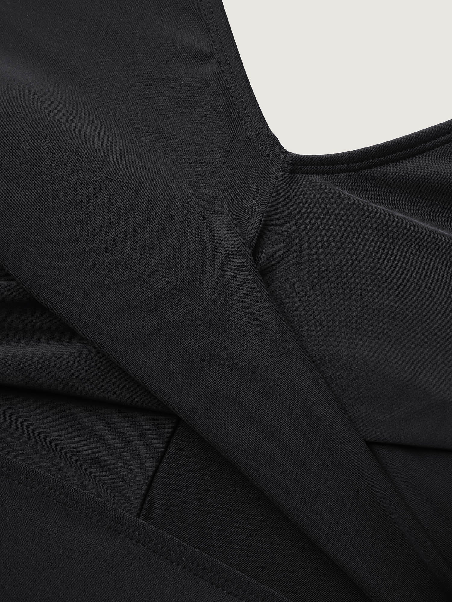 Geometric Print Knotted Swim Dress