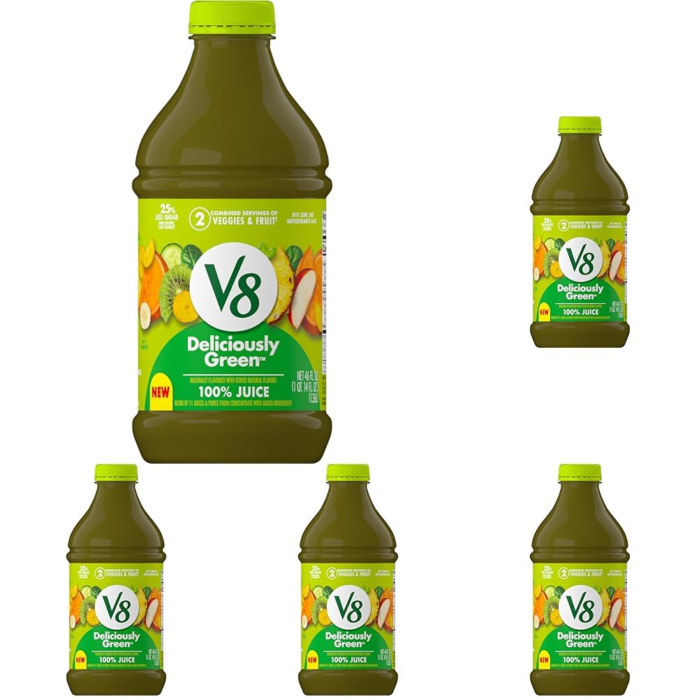 V8 Strawberry Banana 100% Fruit and Vegetable Juice, 46 fl oz Bottle