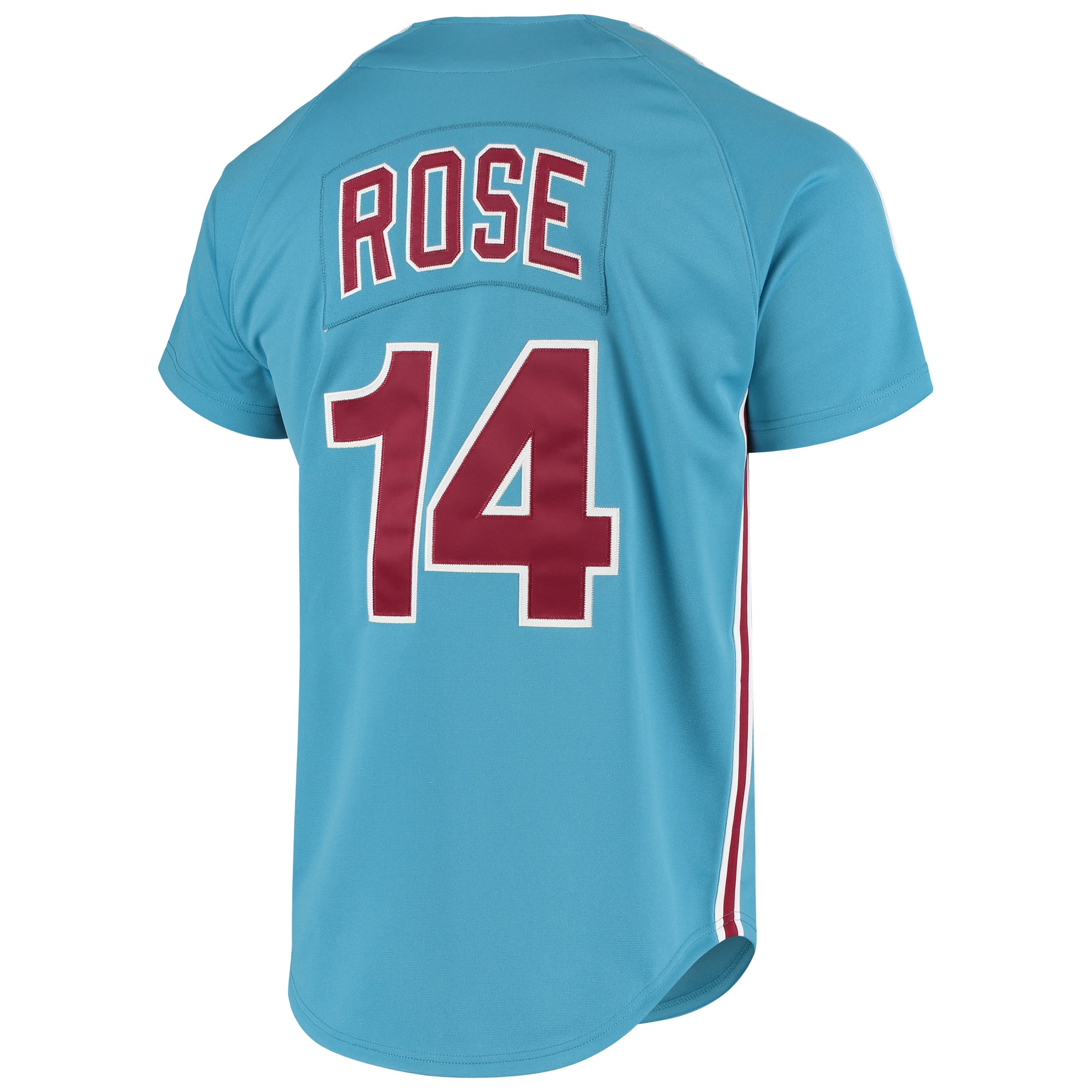 Men's Philadelphia Phillies Pete Rose Mitchell & Ness Light Blue Cooperstown Collection Authentic Jersey