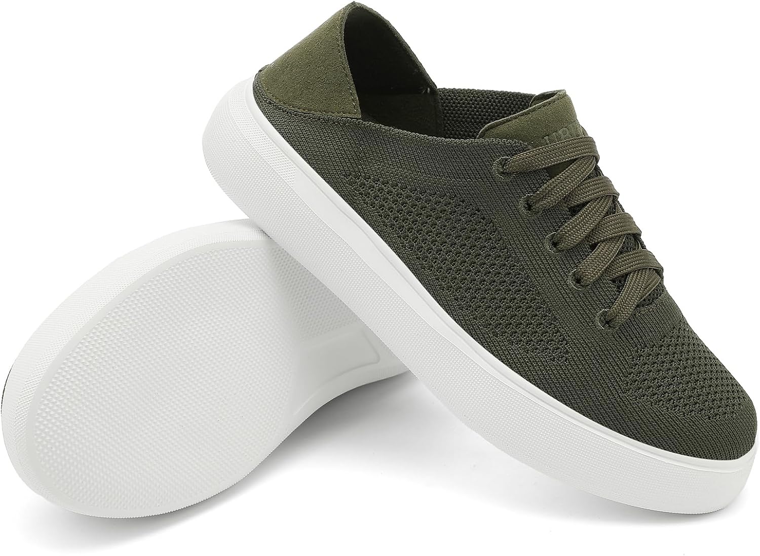 UBFEN Womens Fashion Sneakers Comfortable Slip On Shoes with Breathable Upper Lace-up Cozy Slipper for Work, Travel, Casual Outings