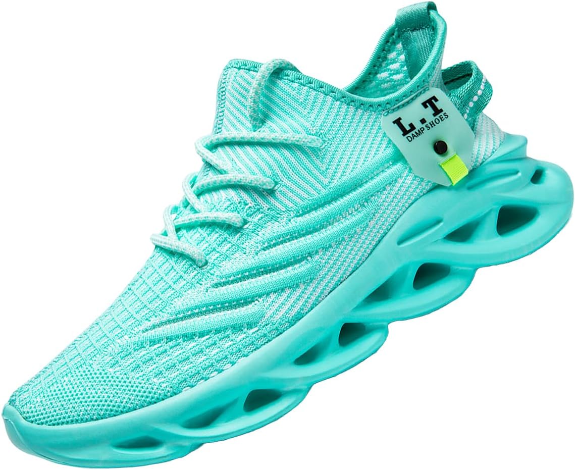 Women Running Shoes Tennis Walking Slip On Sneakers Workout Gym Athletic Jogging Lightweight Breathable Mesh Non-Slip Comfort Sole Cushioned Sports