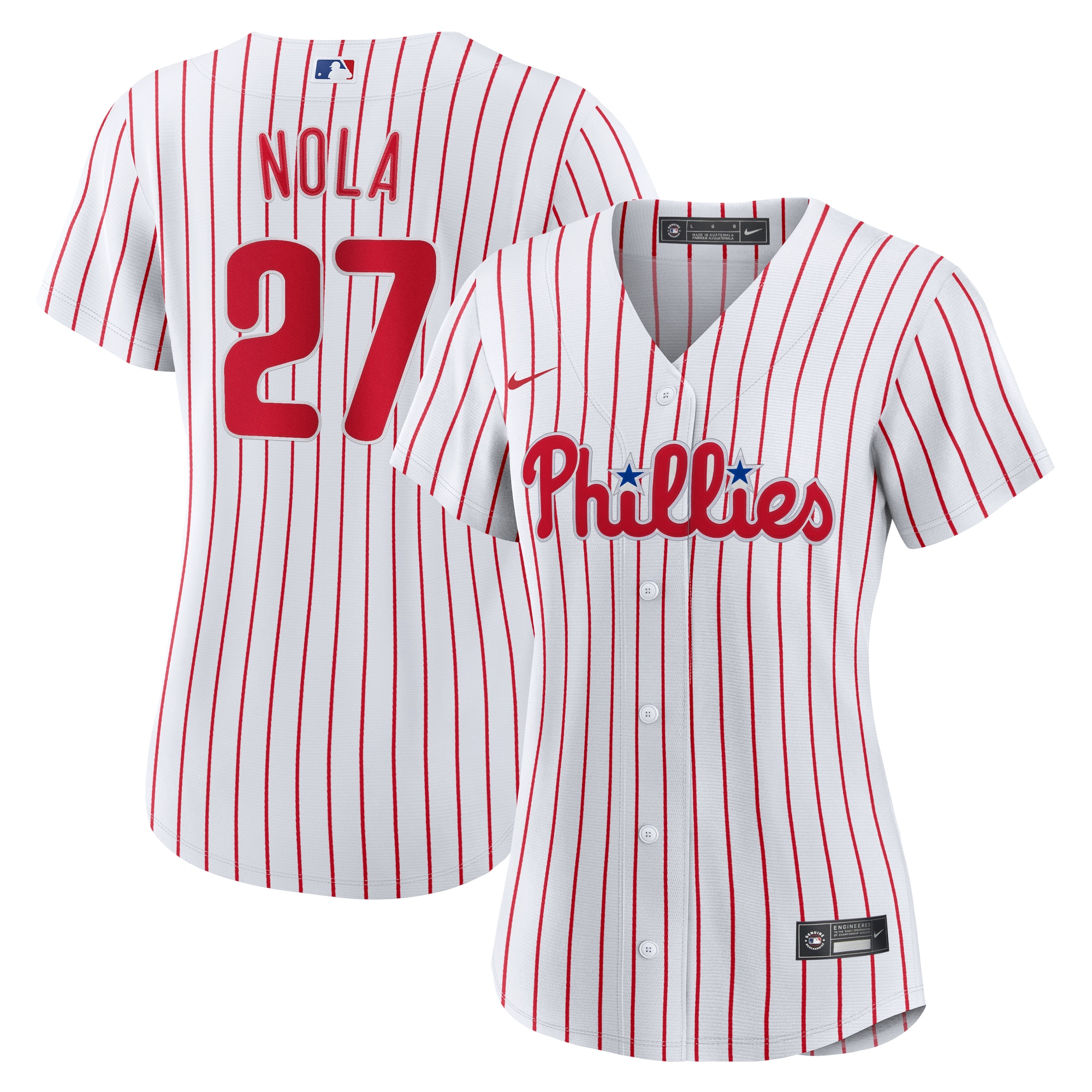 Women's Philadelphia Phillies Aaron Nola Nike White Home Replica Jersey