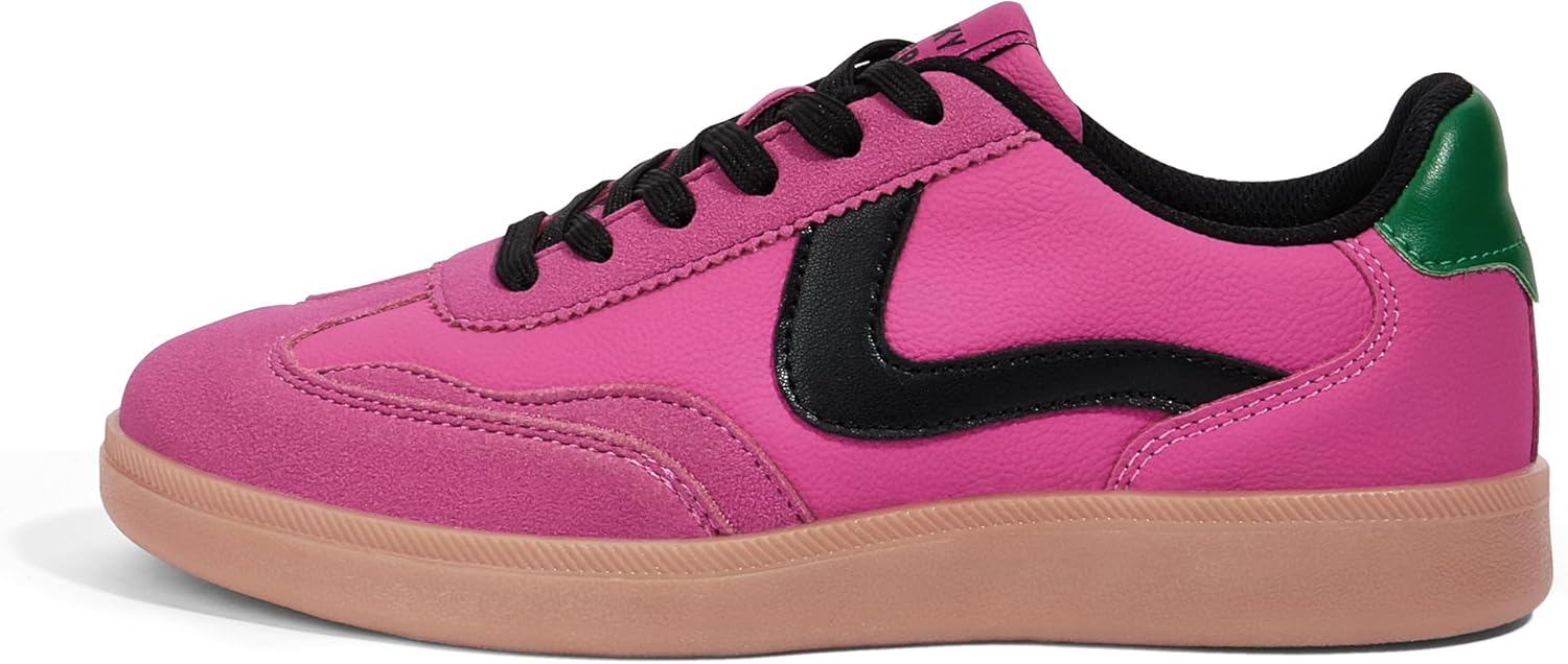 LUCKY STEP Women's Retro Fashion Sneakers Classic Casual Walking Shoes Non Slip Comfort Skate Shoes