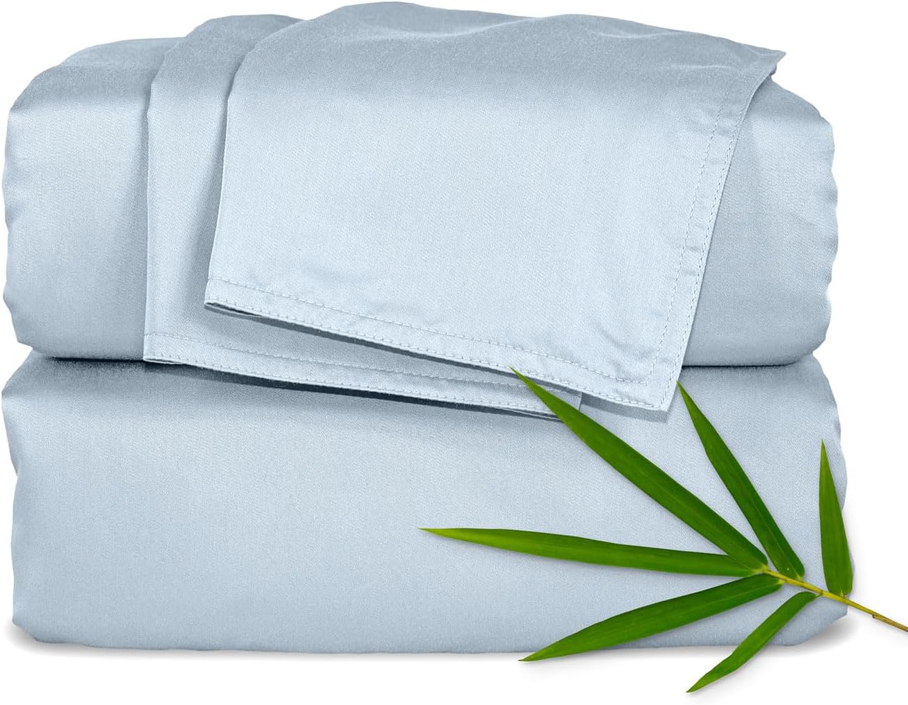 King Sheets by Pure Bamboo, Genuine 100% Organic Viscose Derived from Bamboo Bed Sheet Set, Soft & Cooling, Double Stitching, 2 Year Quality Promise (King, White)