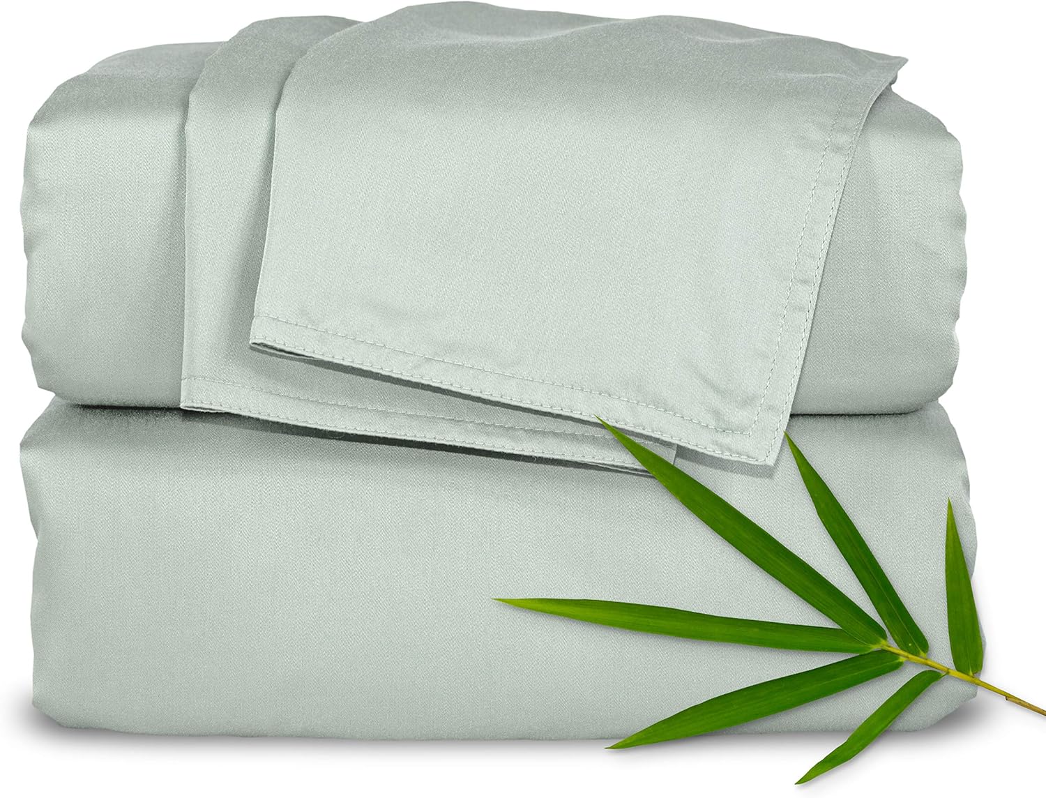 King Sheets by Pure Bamboo, Genuine 100% Organic Viscose Derived from Bamboo Bed Sheet Set, Soft & Cooling, Double Stitching, 2 Year Quality Promise (King, White)