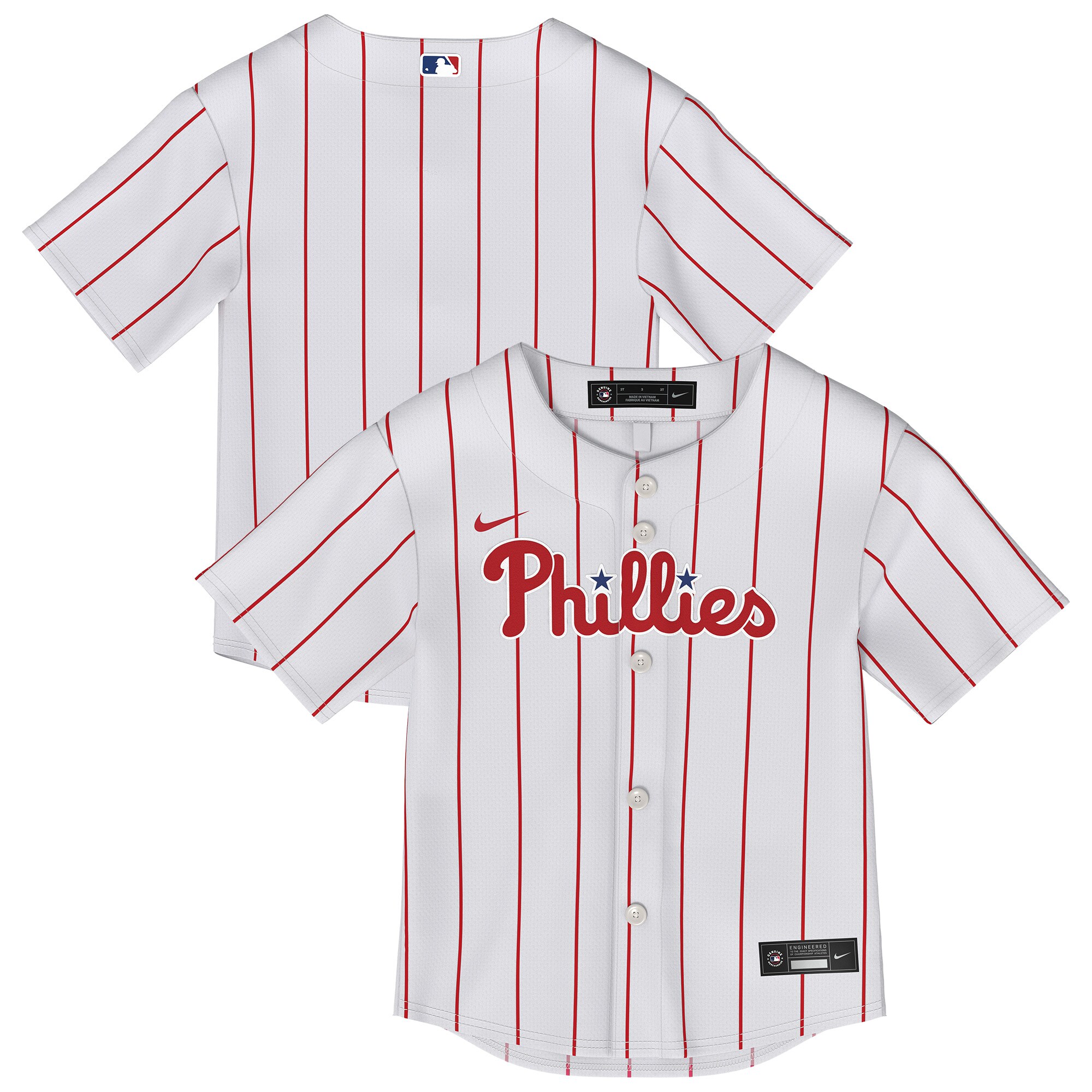 Toddler Philadelphia Phillies White Home Replica Jersey