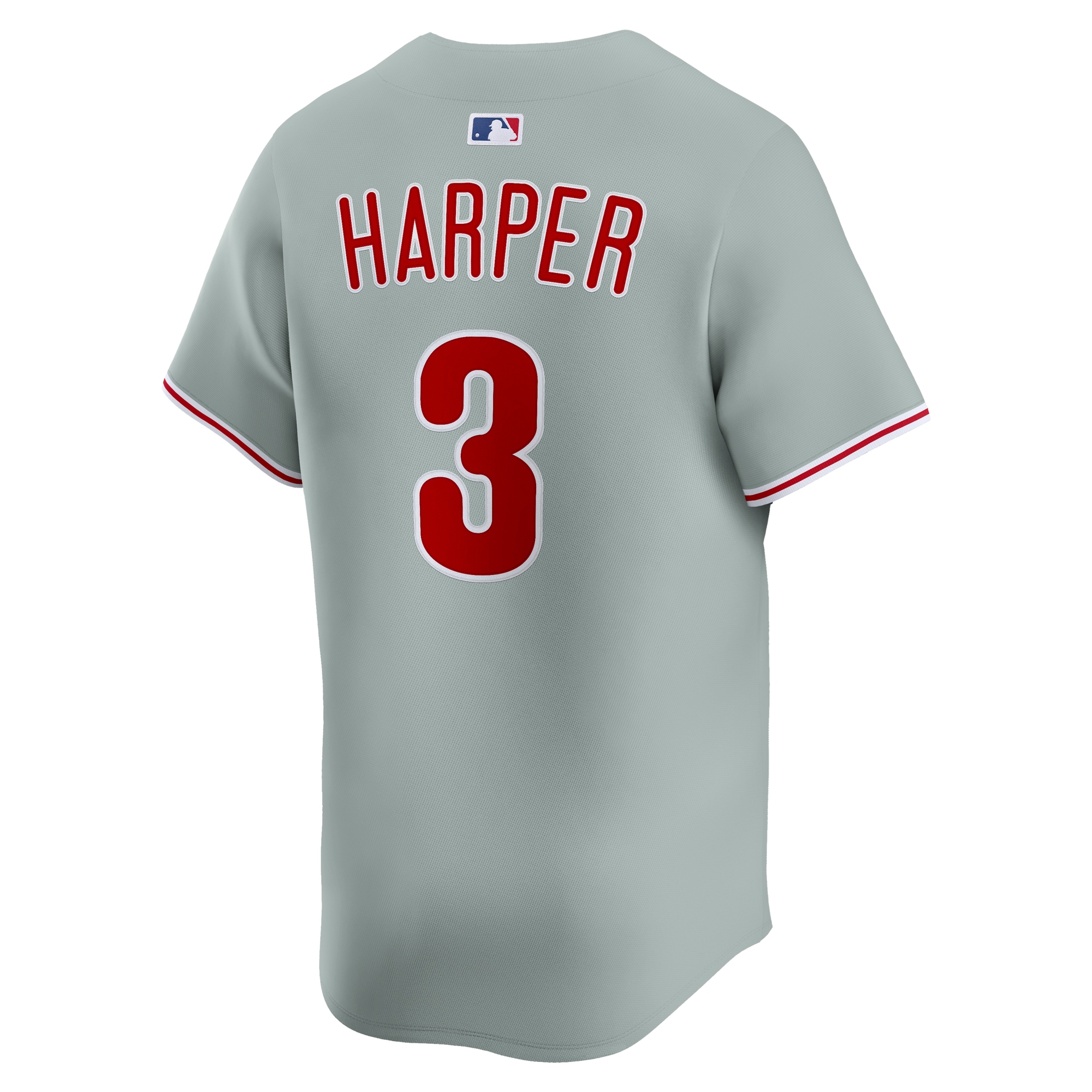 Men's Philadelphia Phillies Bryce Harper Nike Gray Road Limited Player Jersey