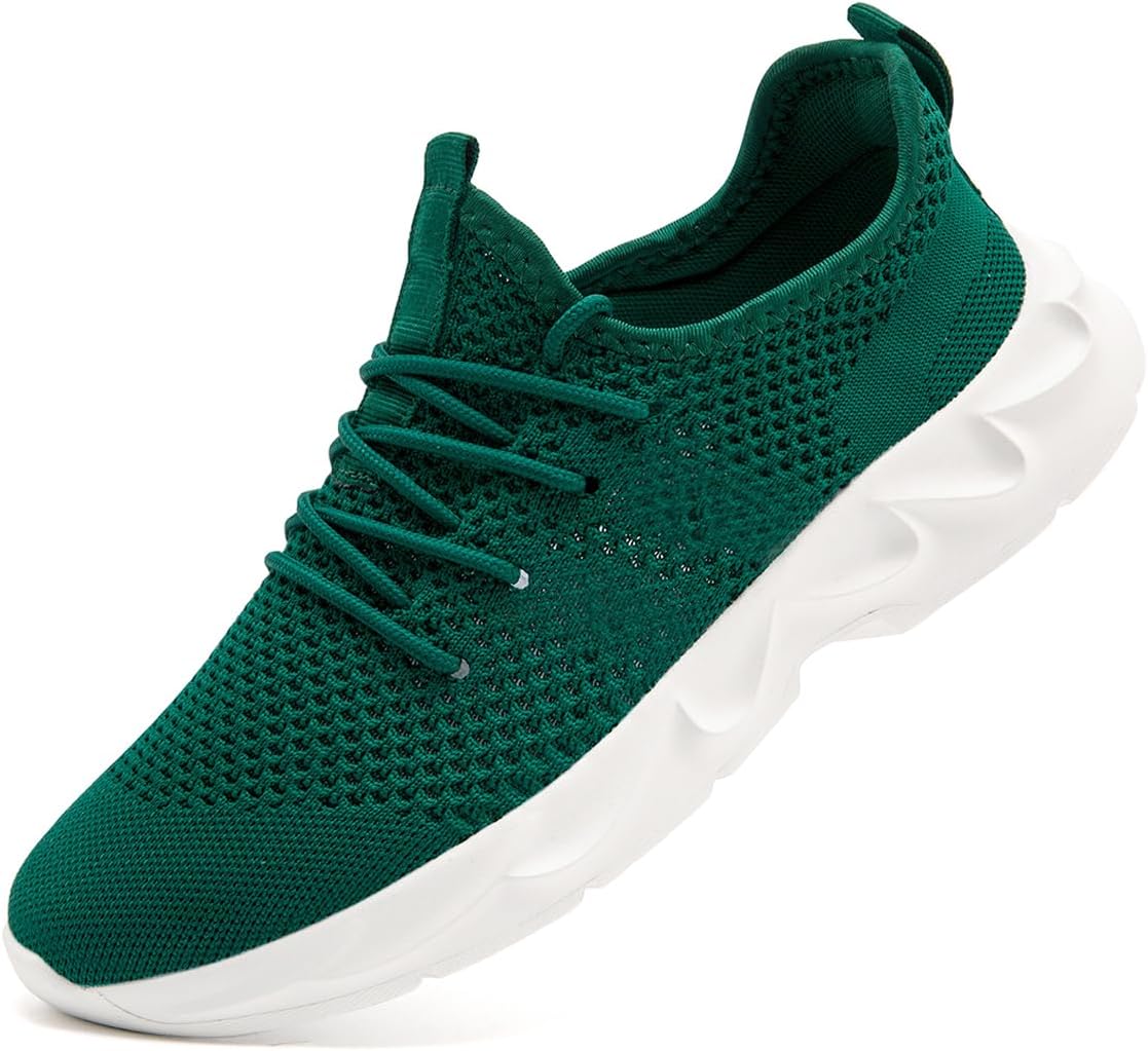 Women Running Shoes Tennis Walking Slip On Sneakers Workout Gym Athletic Jogging Lightweight Breathable Mesh Non-Slip Comfort Sole Cushioned Sports