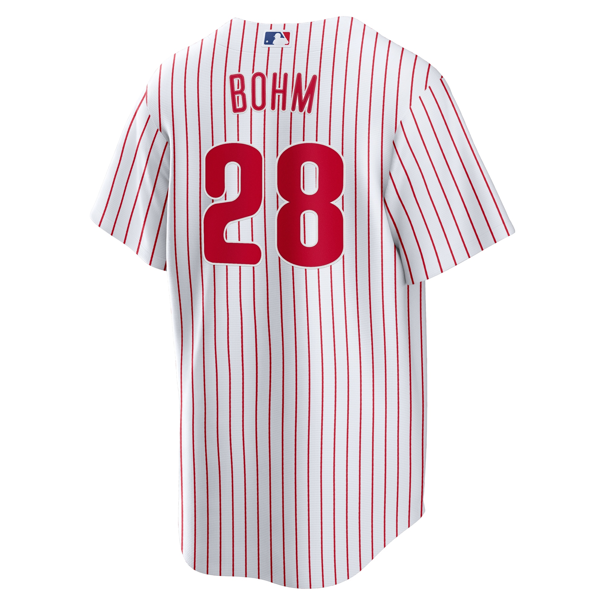 Men's Philadelphia Phillies Alec Bohm Nike White Home Replica Jersey