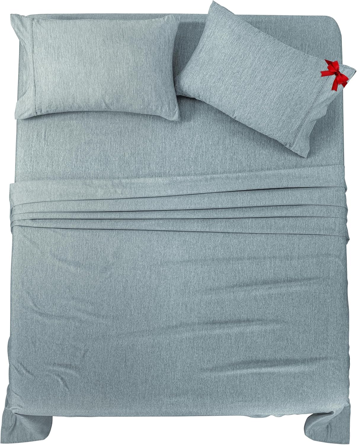 Utopia Bedding Queen Size Sheet Set – 4 Piece Bed Sheets, Soft and Breathable Microfiber, Includes 1 Fitted Sheet, 1 Flat Sheet and 2 Pillowcases – Oeko Tex (Grey)