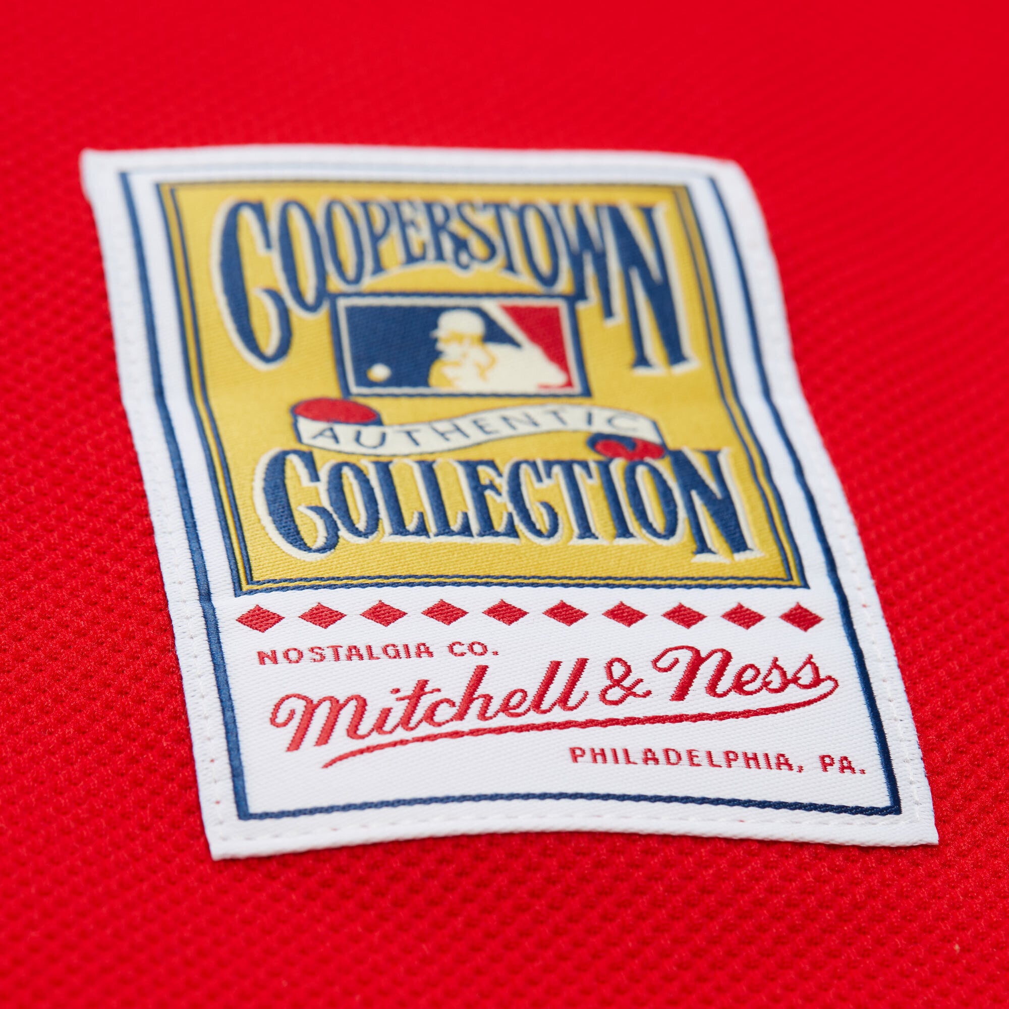 Men's Philadelphia Phillies Ryan Howard Mitchell & Ness Red Cooperstown Collection Batting Practice Jersey