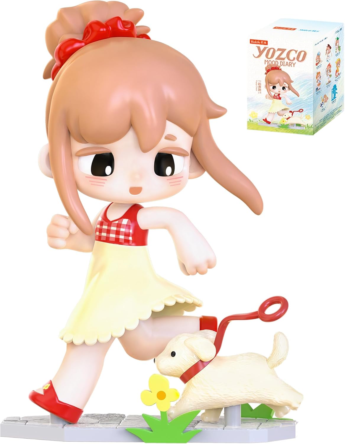 Rolife Yozco Cute Kawaii Action Figure Blind Box Collectibles, Japanese Kawaii Anime Girl Mini Dolls Figurines for Collection Desk Decor Gift for Friends