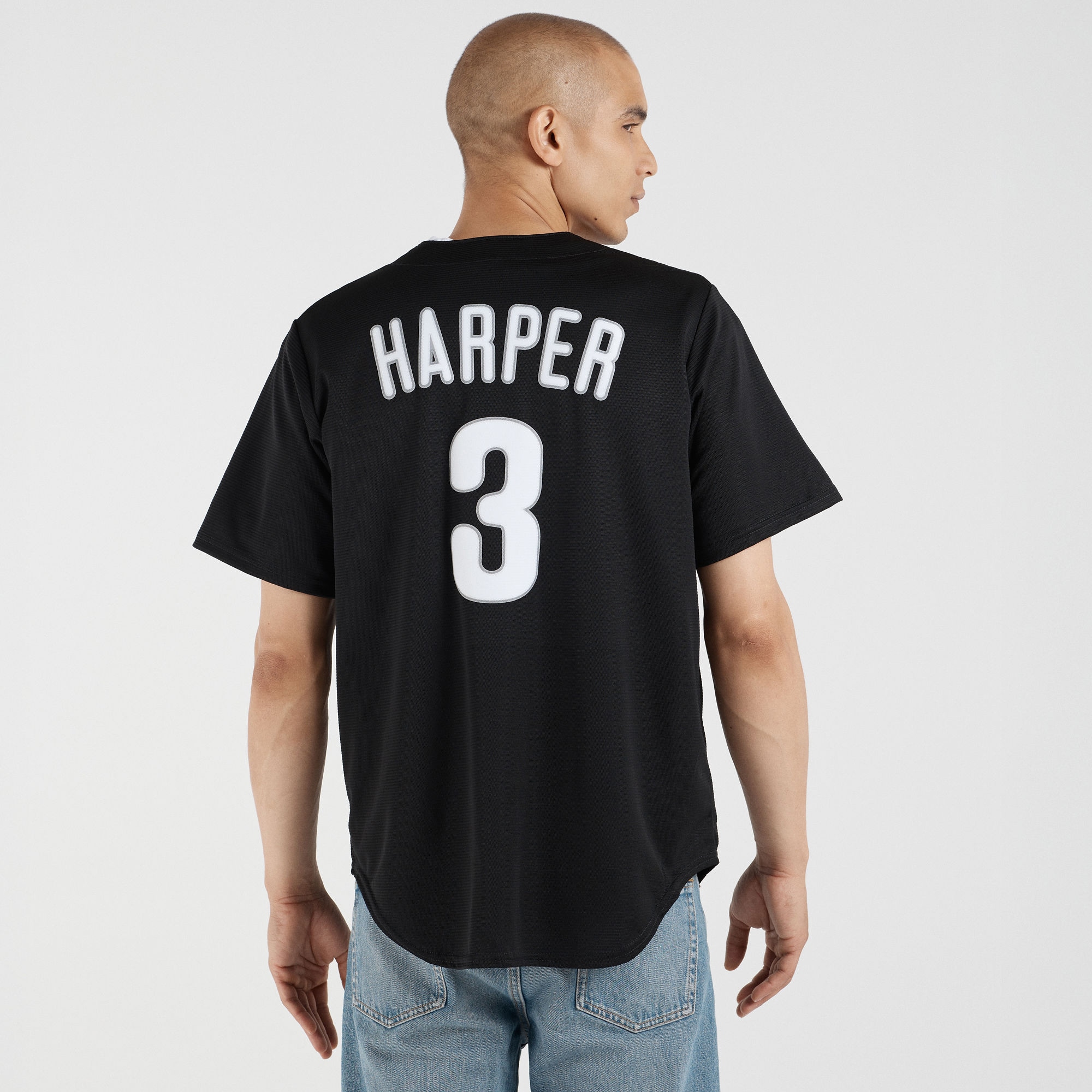 Men's Philadelphia Phillies Bryce Harper Nike Black  Replica Player Jersey