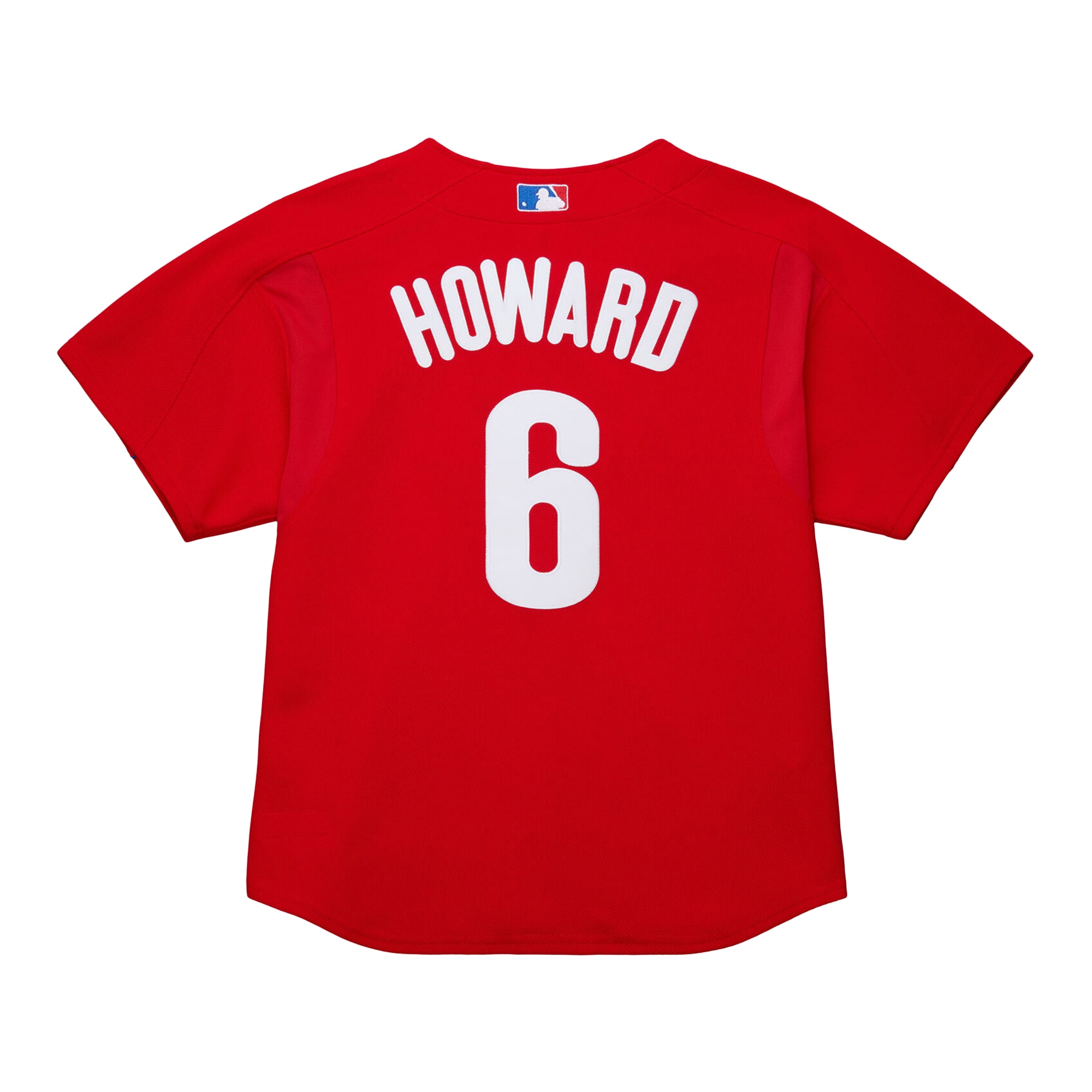 Men's Philadelphia Phillies Ryan Howard Mitchell & Ness Red Cooperstown Collection Batting Practice Jersey