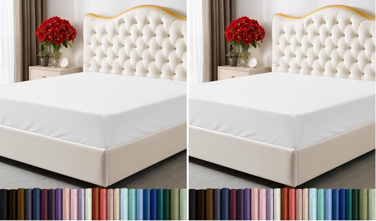 Utopia Bedding Queen Fitted Sheet - Bottom Sheet - Deep Pocket - Soft Microfiber - Shrinkage and Fade Resistant - Easy Care -1 Fitted Sheet Only (Grey)