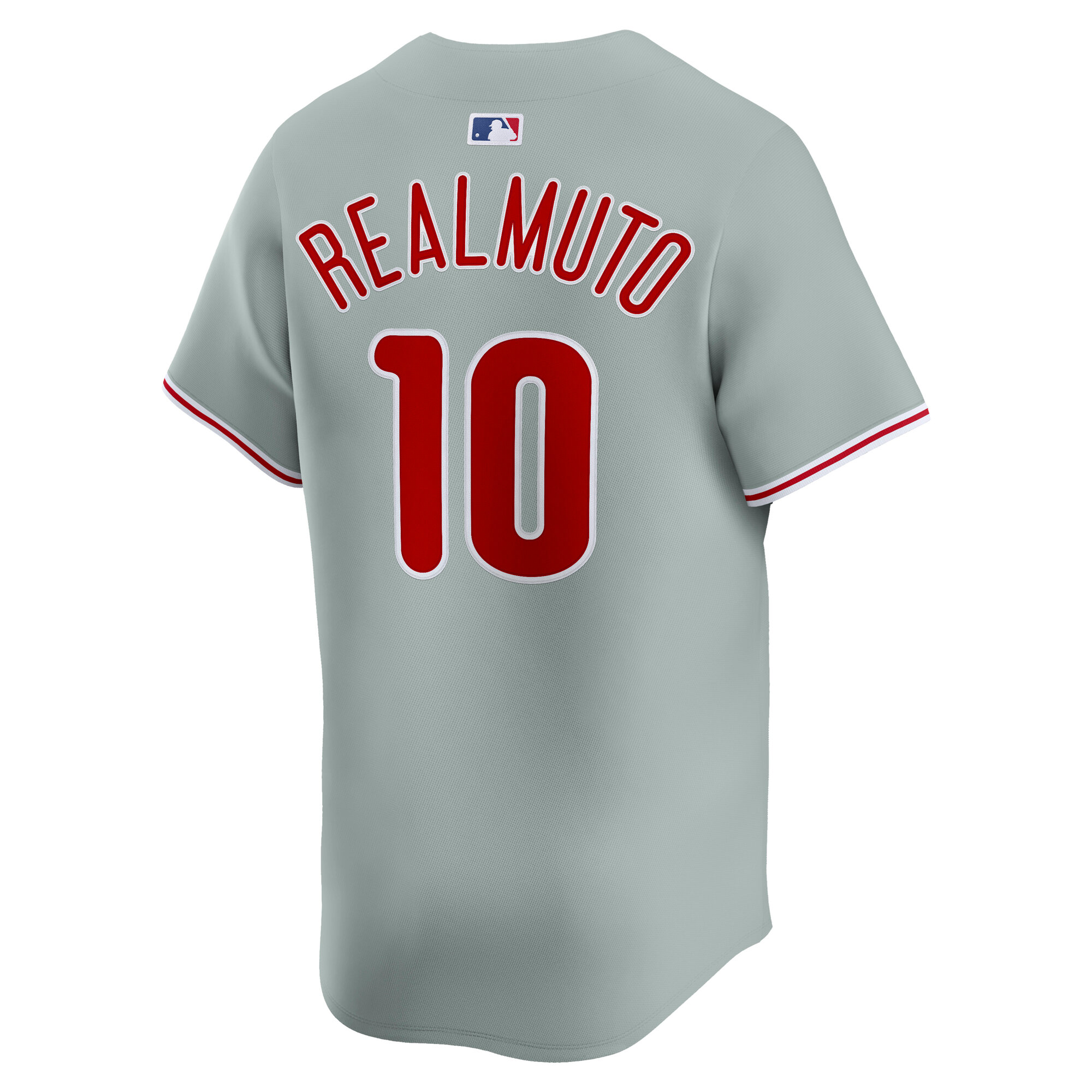 Men's Philadelphia Phillies J.T. Realmuto Nike Gray Road Limited Player Jersey