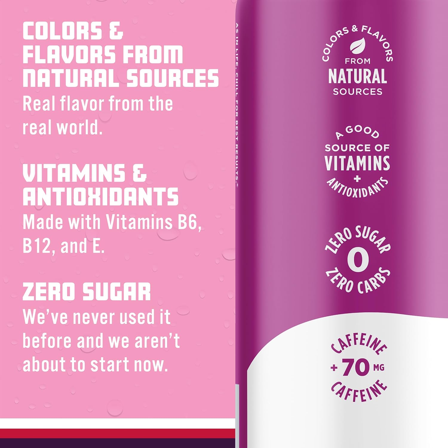 Sparkling Ice Caffeine Black Raspberry Sparkling Water with Caffeine, Zero Sugar, with Antioxidants and Vitamins,16 fl oz Cans (Pack Of 12)