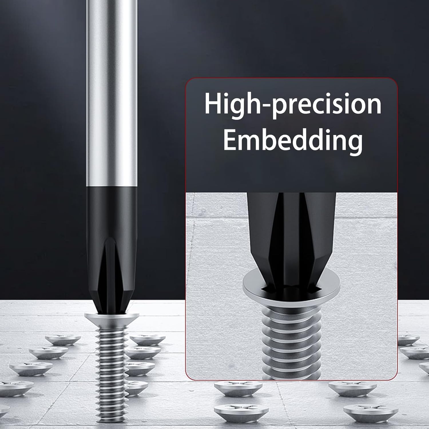 4 Inch Screwdriver Set Phillips and Slotted, 2 Pack Magnetic Screwdrivers Set Flat Head Cross Head Screwdriver Cushion-Grip Handles Non-Slip Screwdrivers