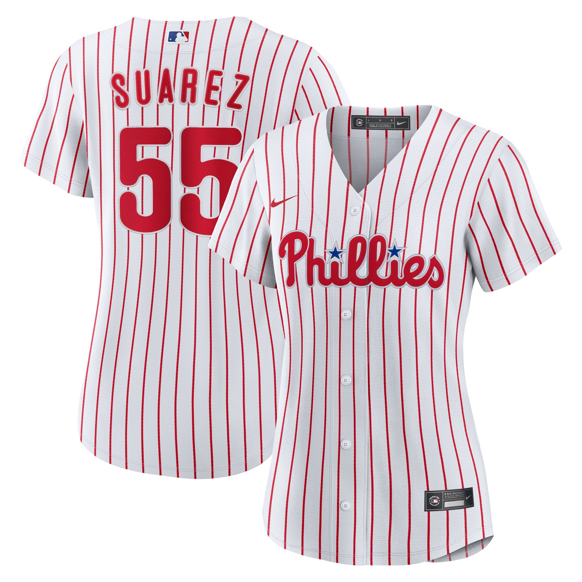 Women's Philadelphia Phillies Ranger Suarez Nike White Home Replica Jersey