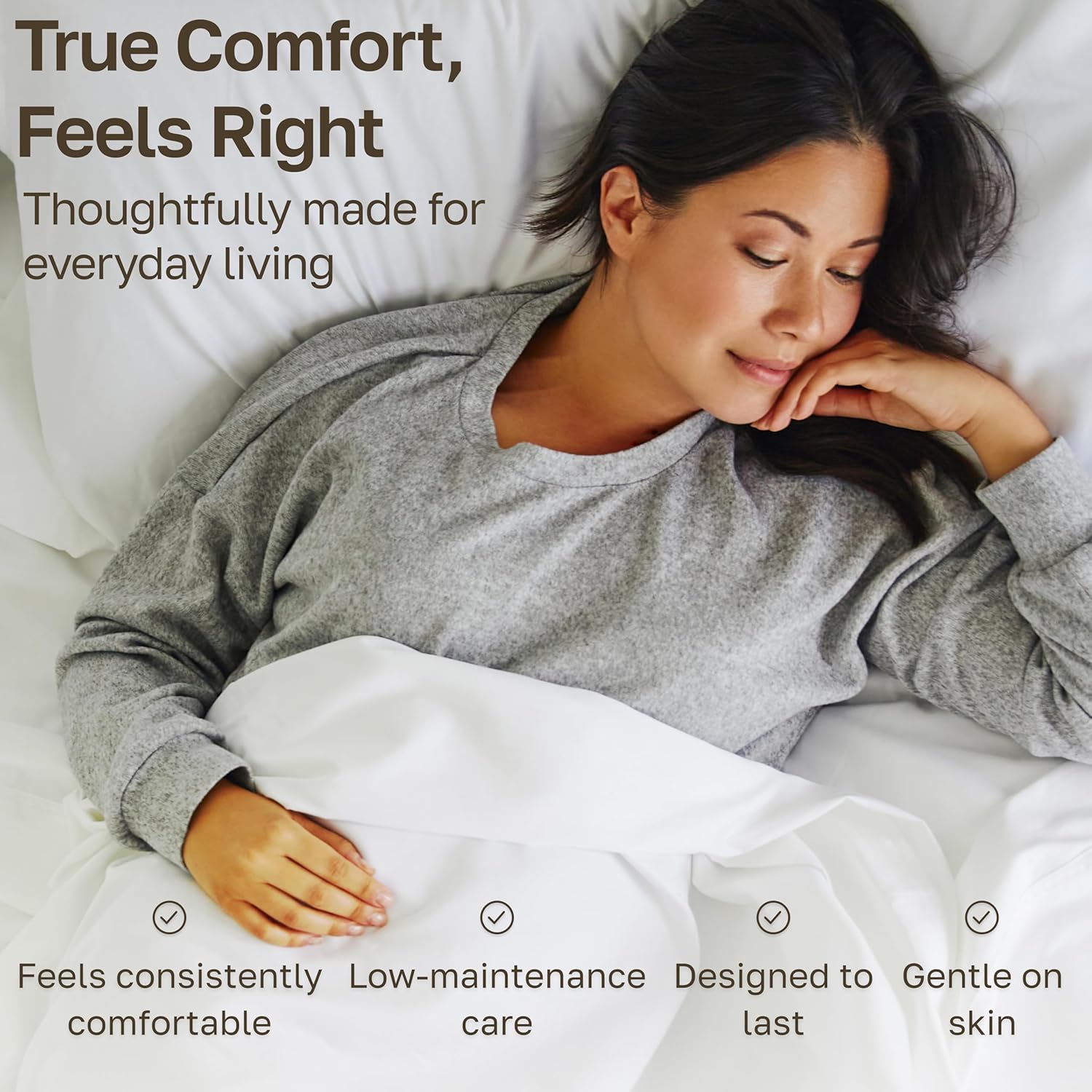 California Design Den Split King Sheet Set - Luxury 800 Thread Count, 100% Cotton Sateen, Bedding Set with Deep Pockets Sheets - Beige