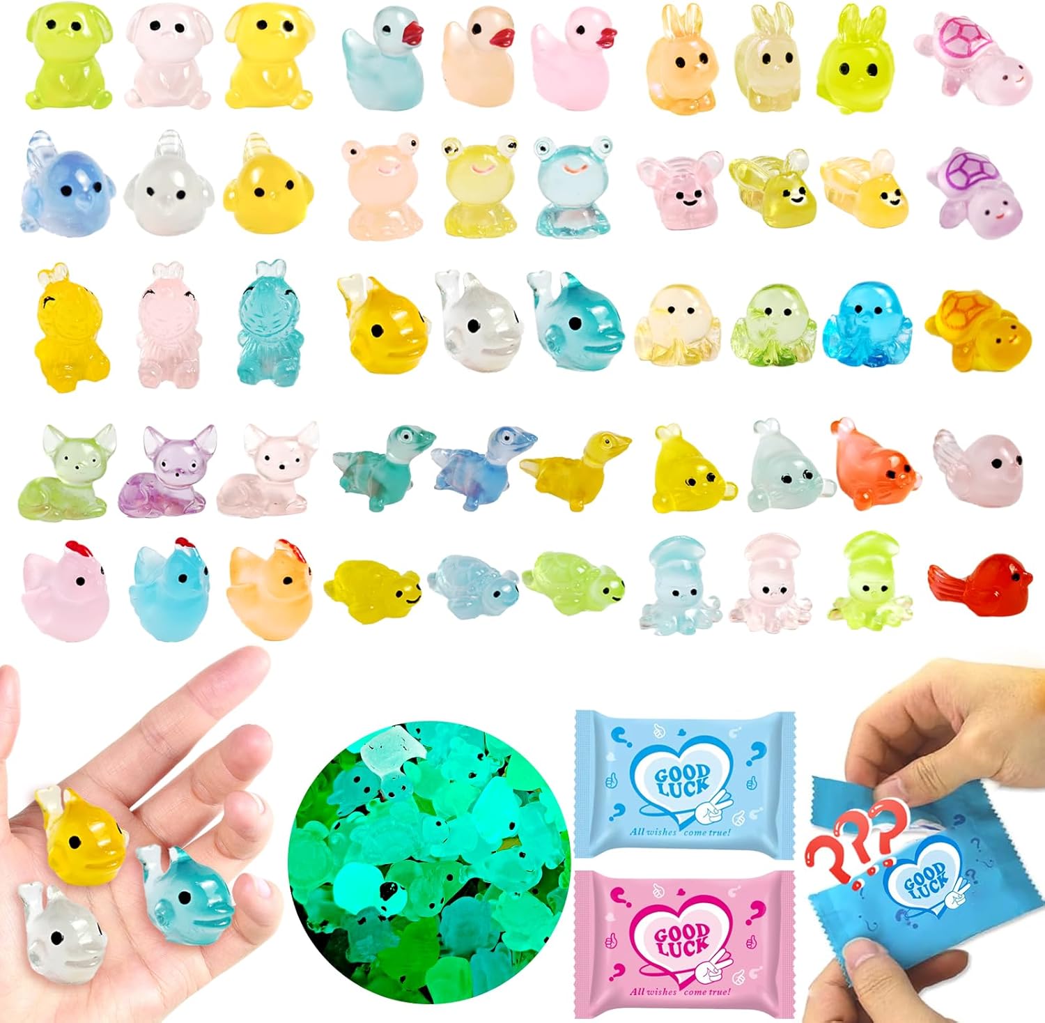 24-Pack Mini Stuffed Animals Blind Bags: Bulk Small Stuffed Animals for Kids, Cute Plush Keychains, Party Favors for Kids, Classroom Prizes, Claw Machine Toys, Birthday Gifts