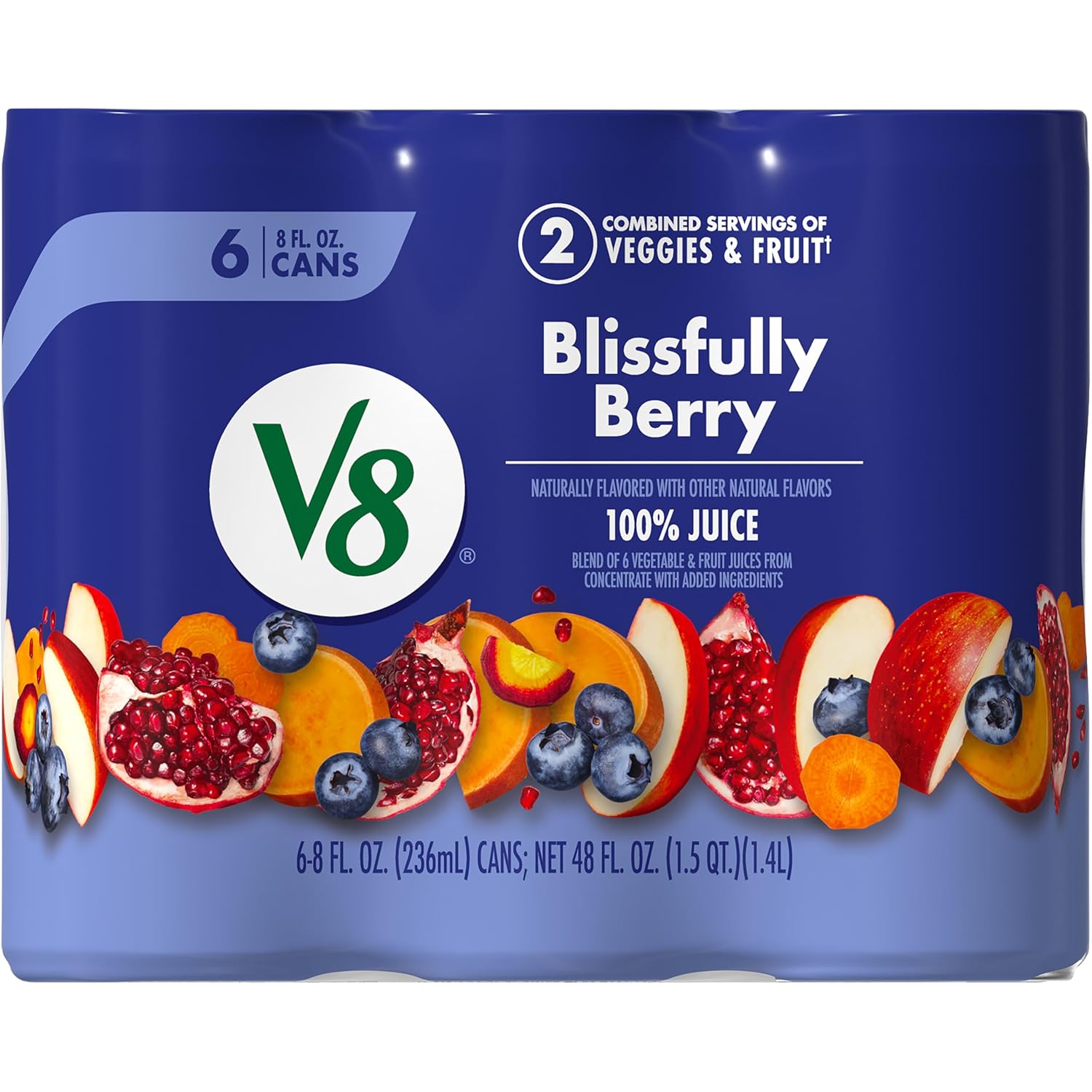 V8 Strawberry Banana 100% Fruit and Vegetable Juice, 46 fl oz Bottle