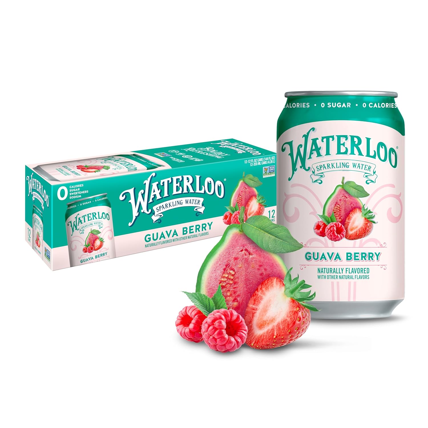 Waterloo Sparkling Water, Blackberry Lemonade Naturally Flavored, 12 Fl Oz Cans (Pack of 12) – Zero Calories and Zero Sugar or Sweeteners