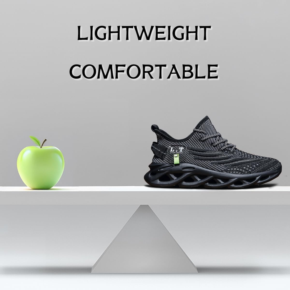 Women Running Shoes Tennis Walking Slip On Sneakers Workout Gym Athletic Jogging Lightweight Breathable Mesh Non-Slip Comfort Sole Cushioned Sports