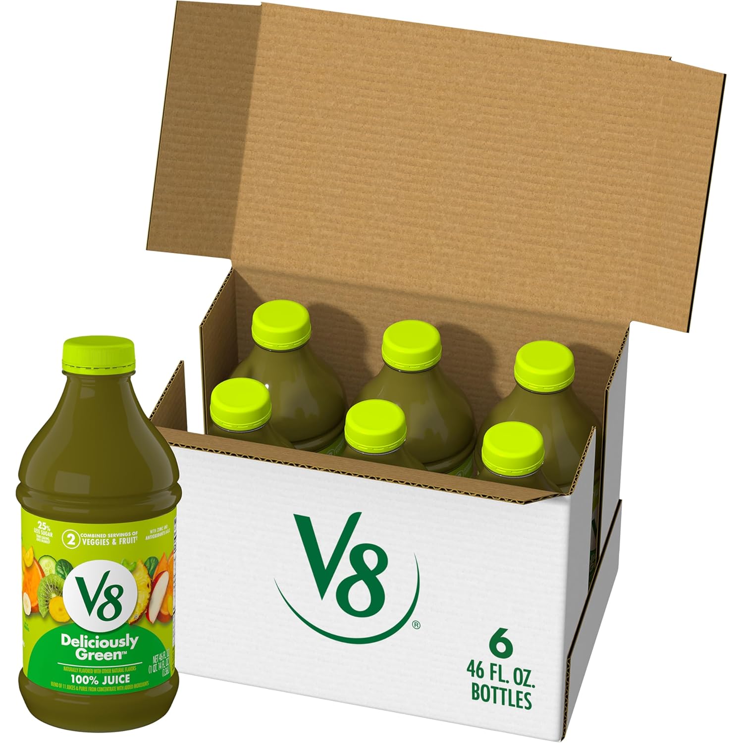 V8 Strawberry Banana 100% Fruit and Vegetable Juice, 46 fl oz Bottle