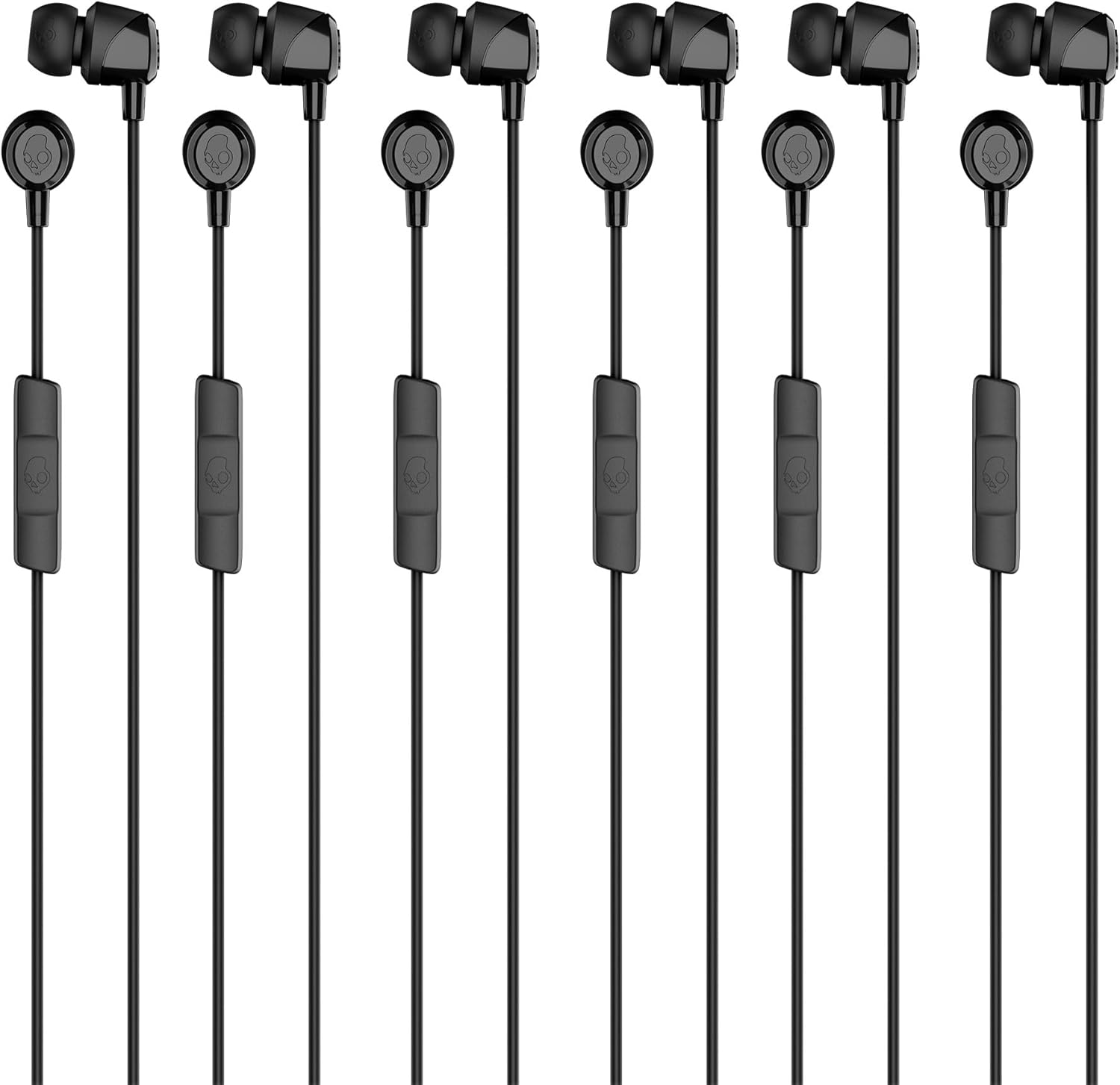 Skullcandy Jib Wired Earbuds with 3.5mm AUX Plug, Noise Isolating Fit, In-Line Microphone Call and Track Control, Convenient for Travel - Cobalt Blue
