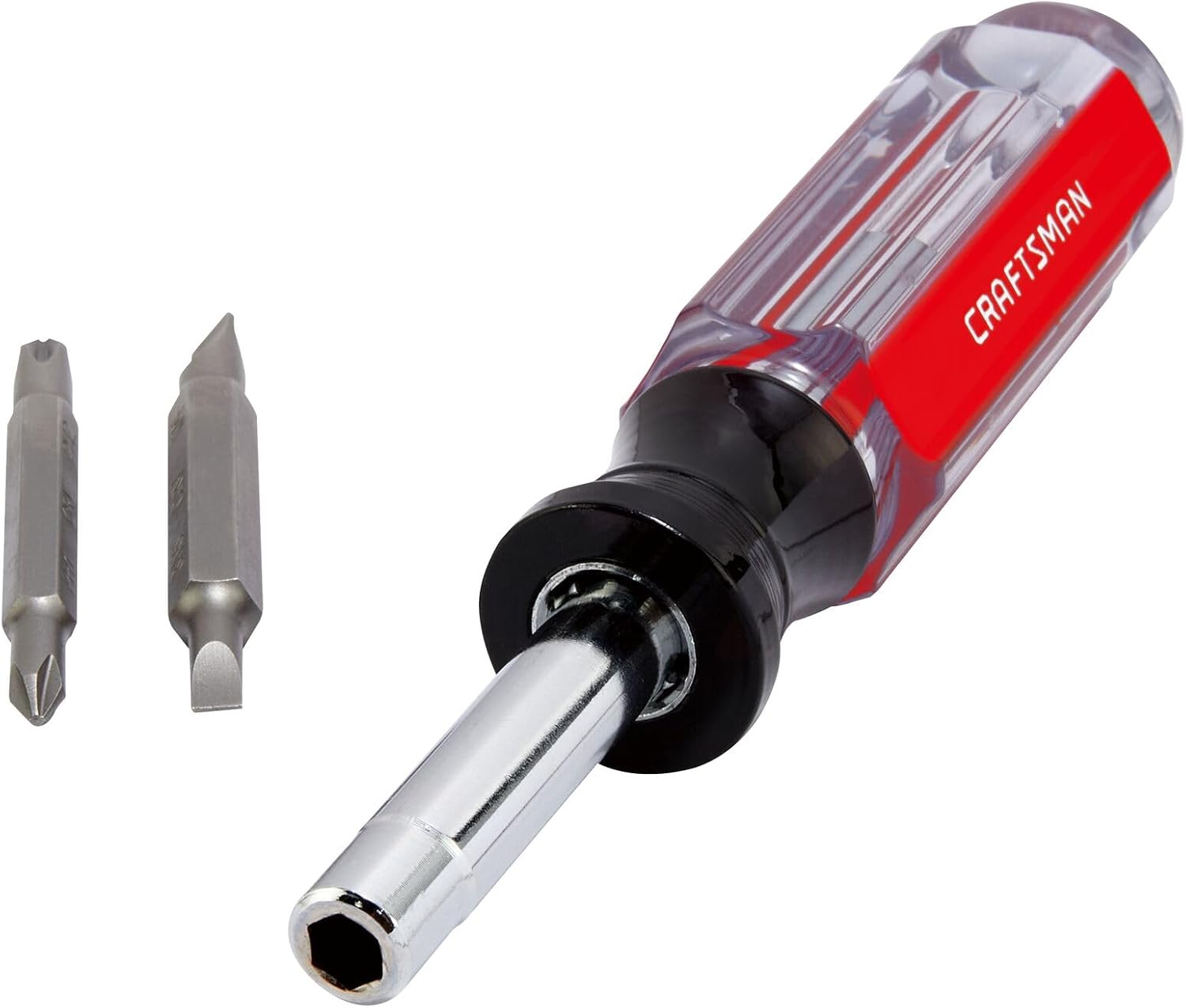 CRAFTSMAN Screwdriver Multi-Bit Set, 6 in 1, Acetate Handle (CMHT66052)
