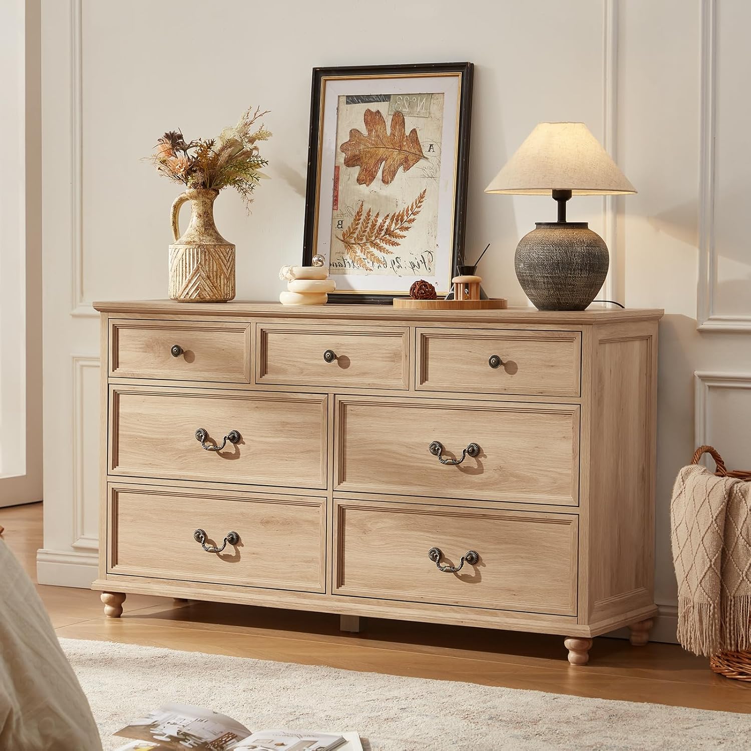 Farmhouse Nightstand with Charging Station, 24