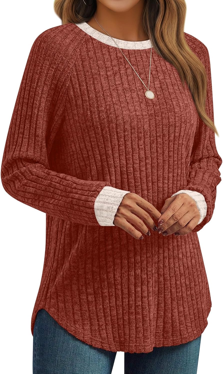 AUTOMET Womens Long Sleeve Shirts Fall Fashion Tops 2026 Blouses Dressy Sweaters Tunic Winter Clothes Casual Outfits