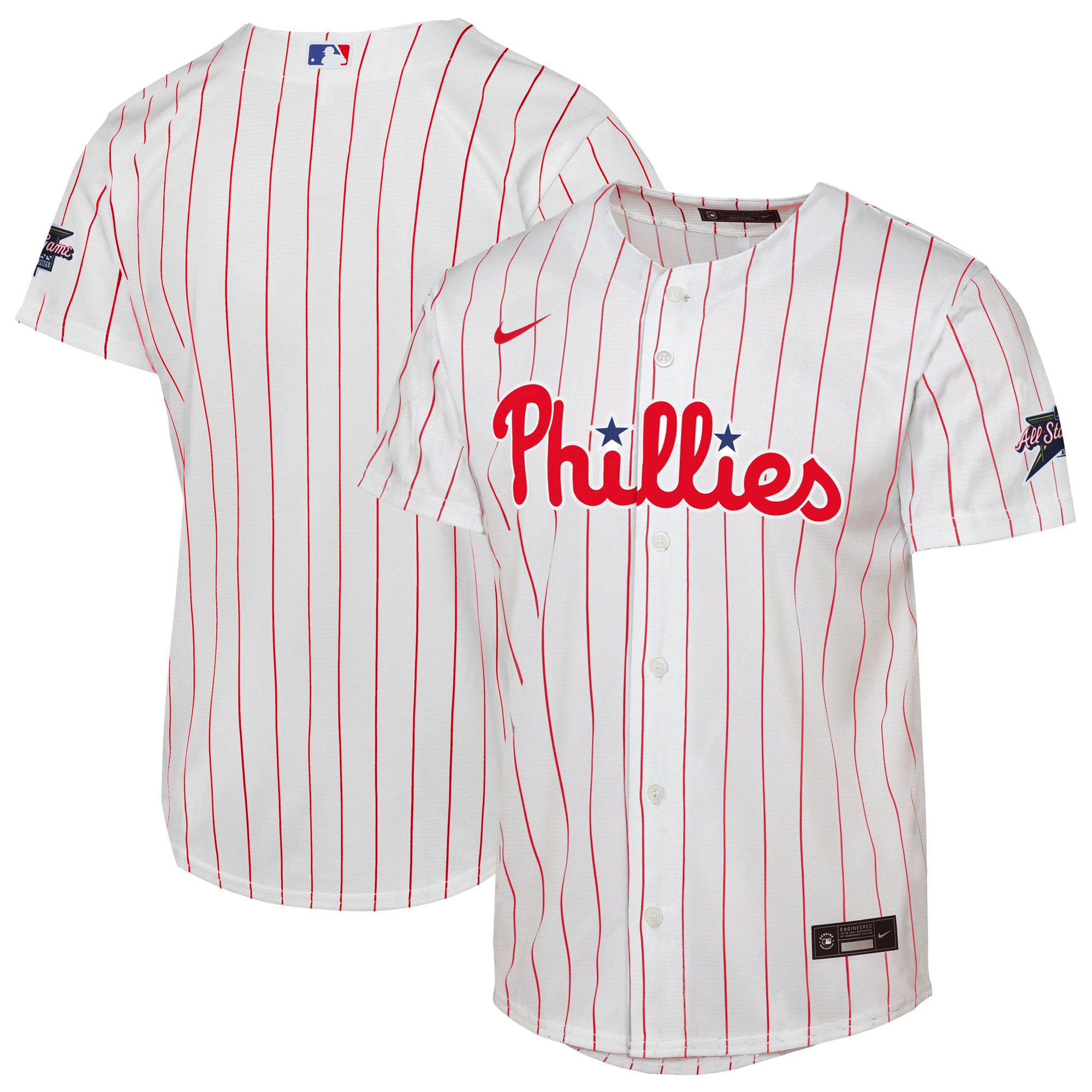 Youth Philadelphia Phillies  Nike White 2025 MLB All-Star Game Home Replica Jersey