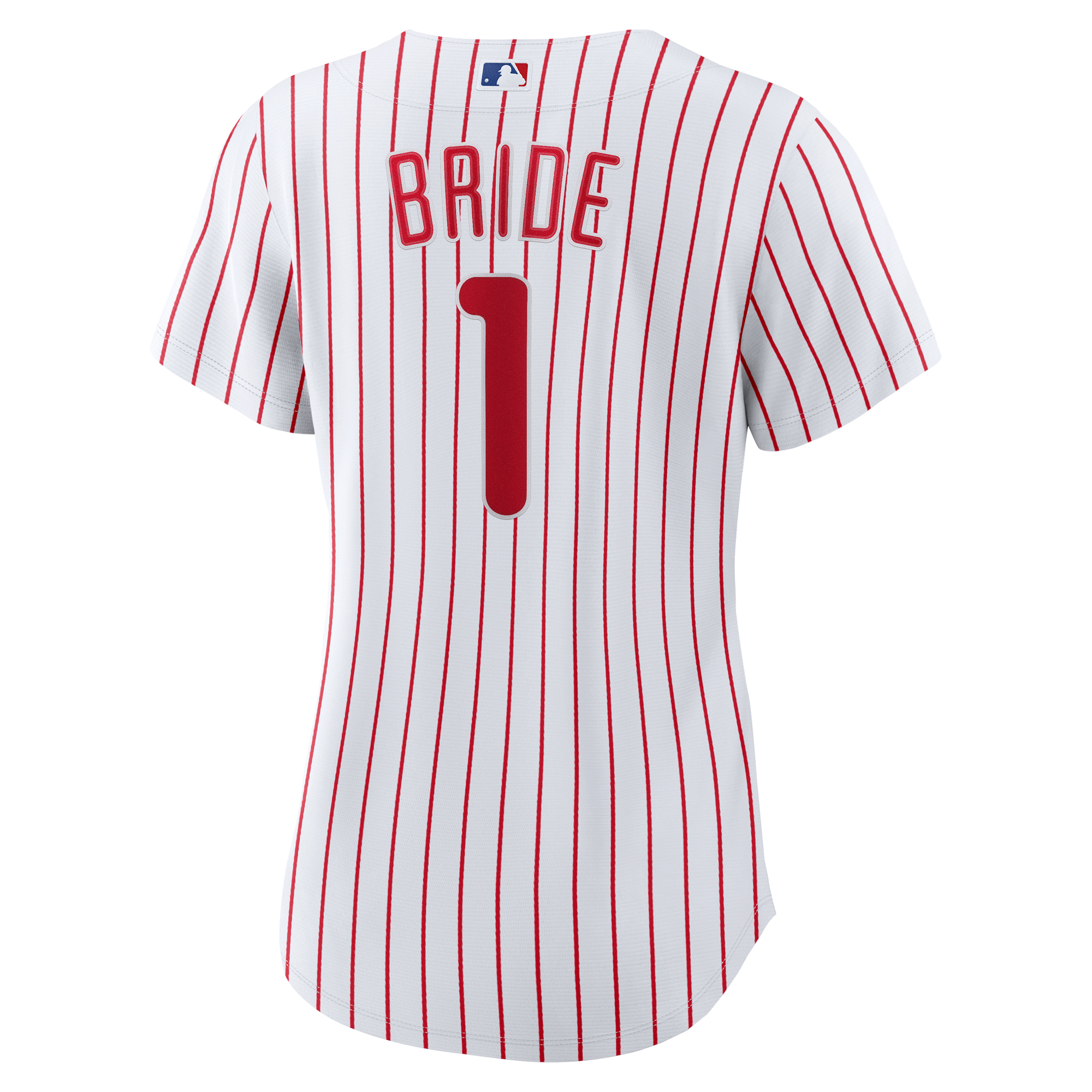 Women's Philadelphia Phillies Nike White #1 Bride Home Replica Jersey