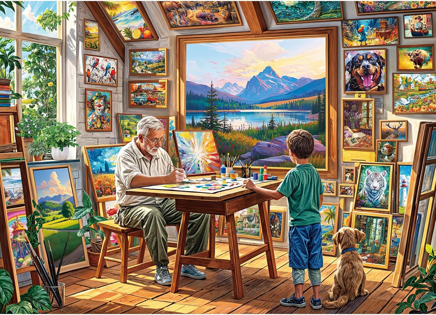 Owl Family Puzzles for Adults 1000 Pieces, Jigsaw Puzzles for Adults 1000 Piece, Challenging Game Toys, Impossible Puzzle, Family Decoration Puzzle