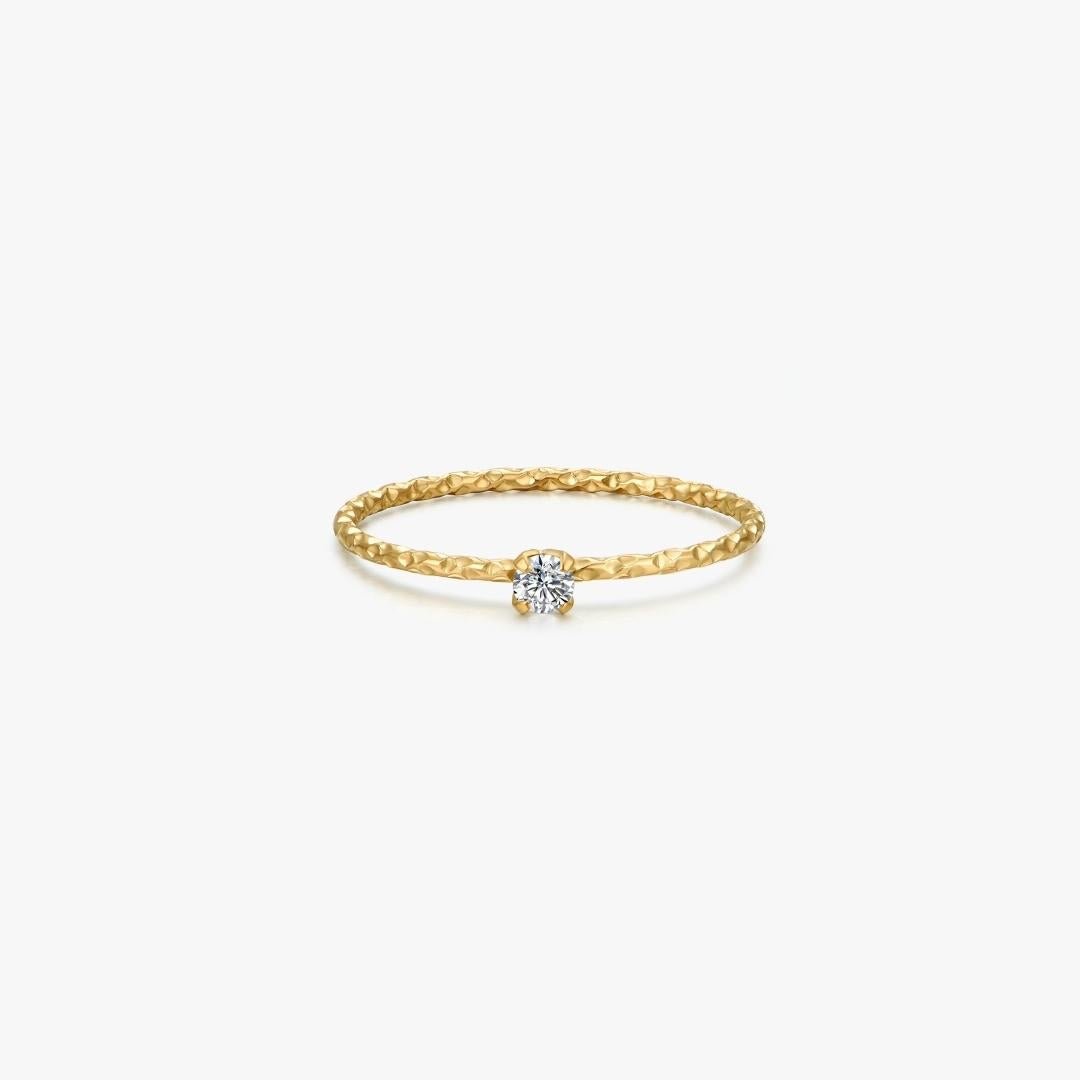 Ultra Mini Gem Ring in Gold