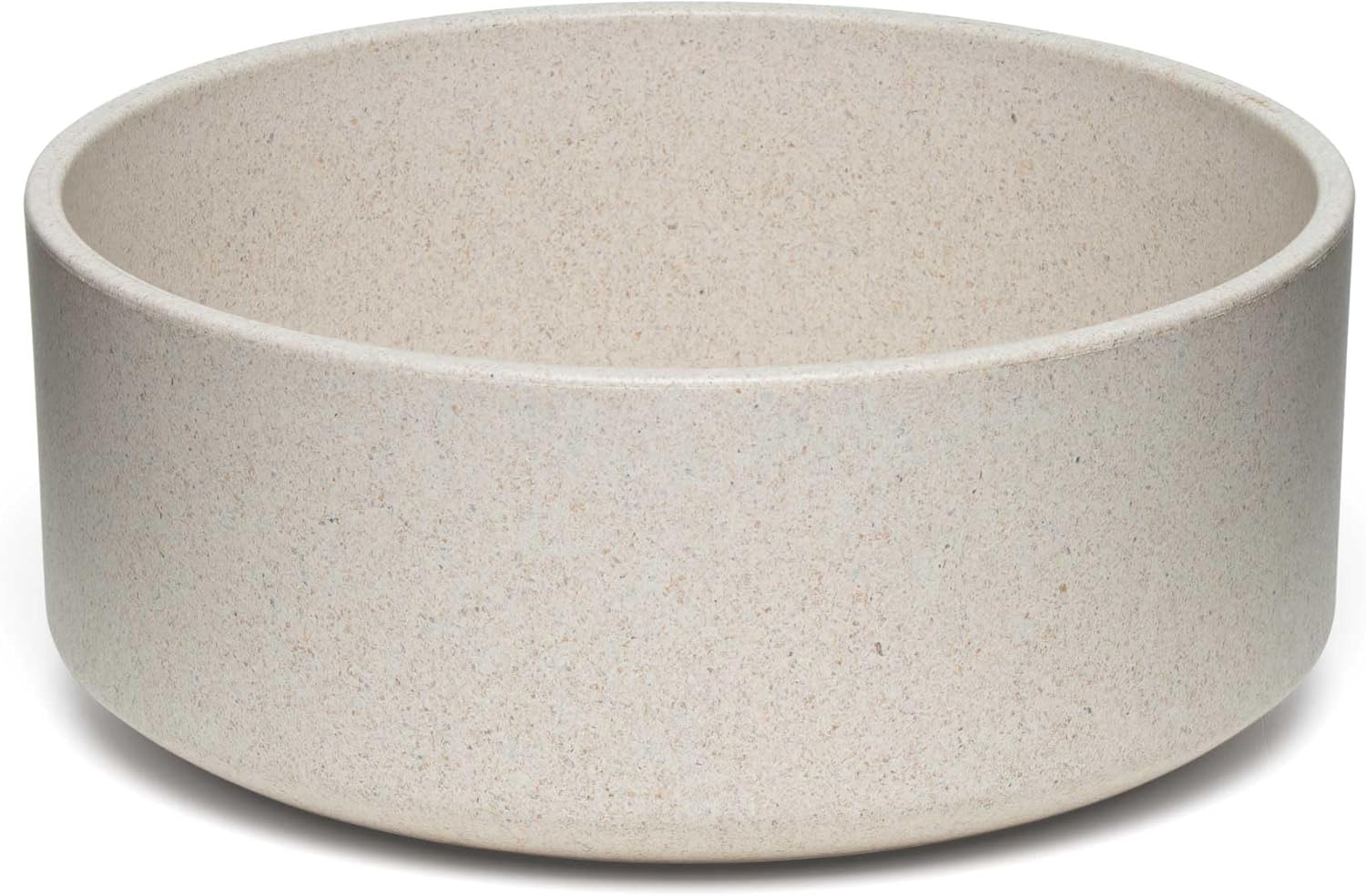 Loving Pets - Dolce Bamboo - Eco-Friendly Pet Bowls & Dishes for Dog, Cats, Puppy Food and Water Bowl -Sustainable and Dishwasher Safe, Made with Real Bamboo (Medium, Oat-Beige)