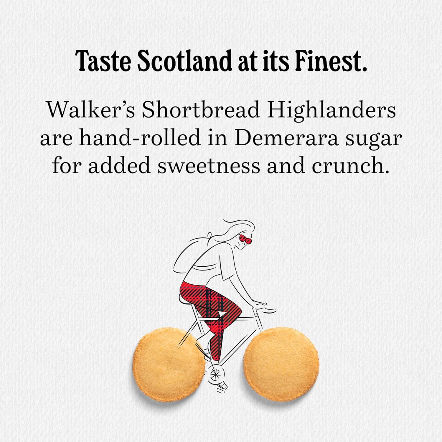 Walker's Shortbread Highlanders, Pure Butter Shortbread Cookies, Snack Pack, 1.4 Oz (Pack of 18)
