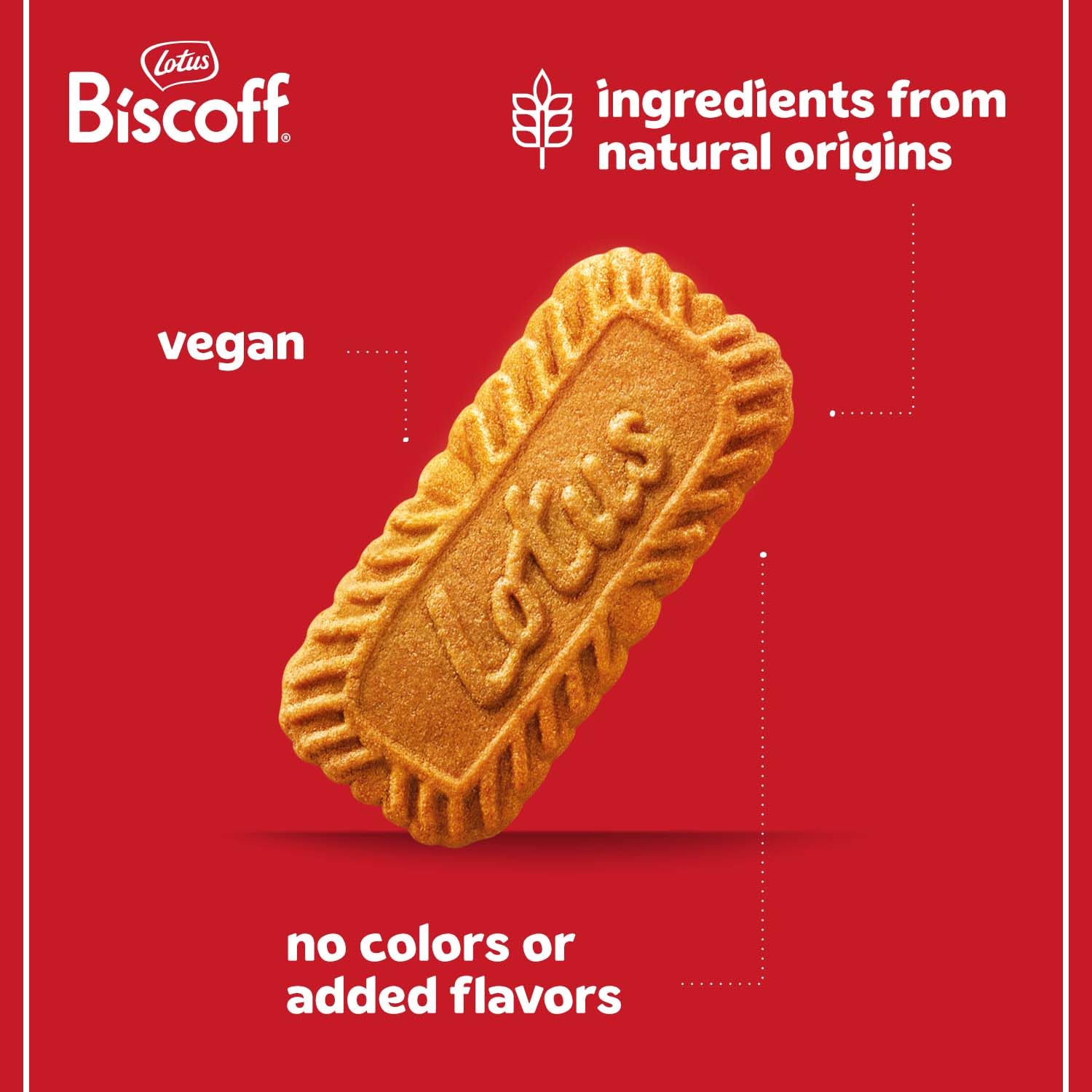 Lotus Biscoff Cookies, Caramelized Biscuit Cookies, 16 Cookies (Pack of 10), Non GMO + Vegan, 4.4 Ounce (Pack of 10), Snack Pack Size. [Packaging may vary]