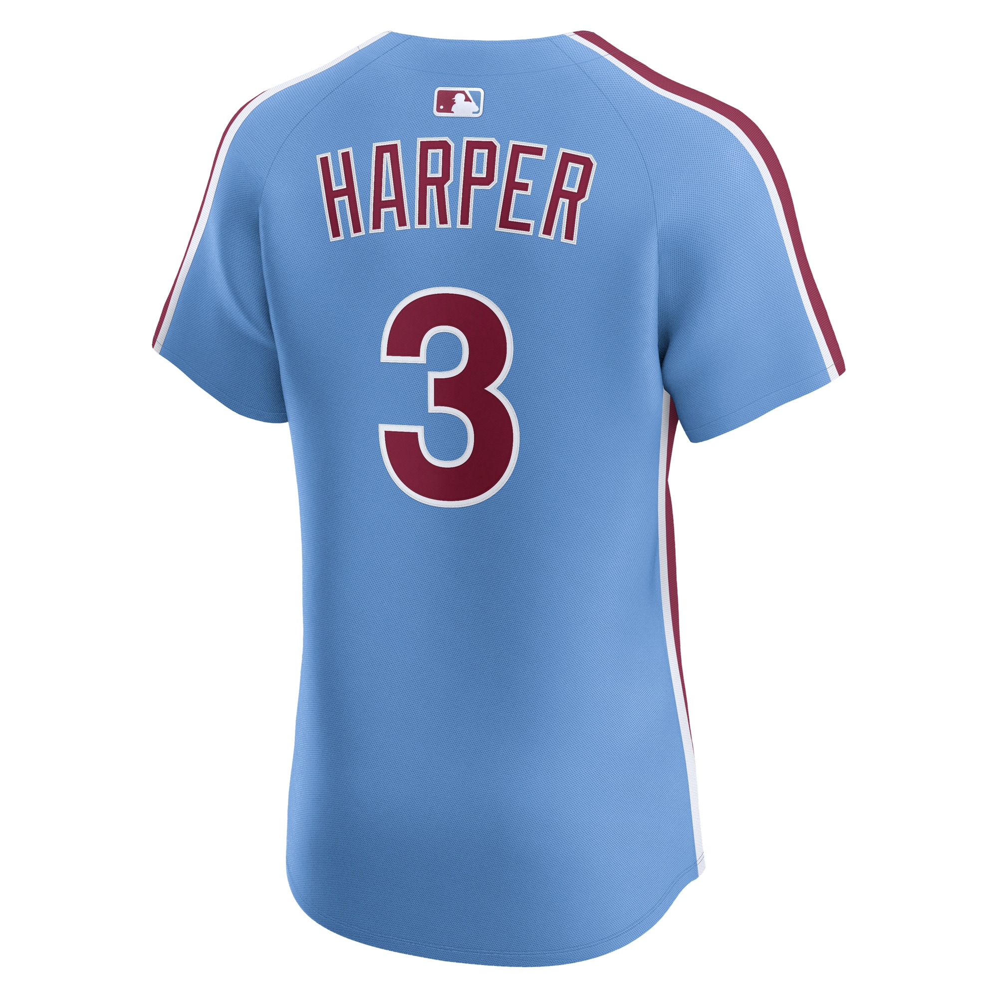 Men's Philadelphia Phillies Bryce Harper Nike Light Blue Alternate Elite Jersey