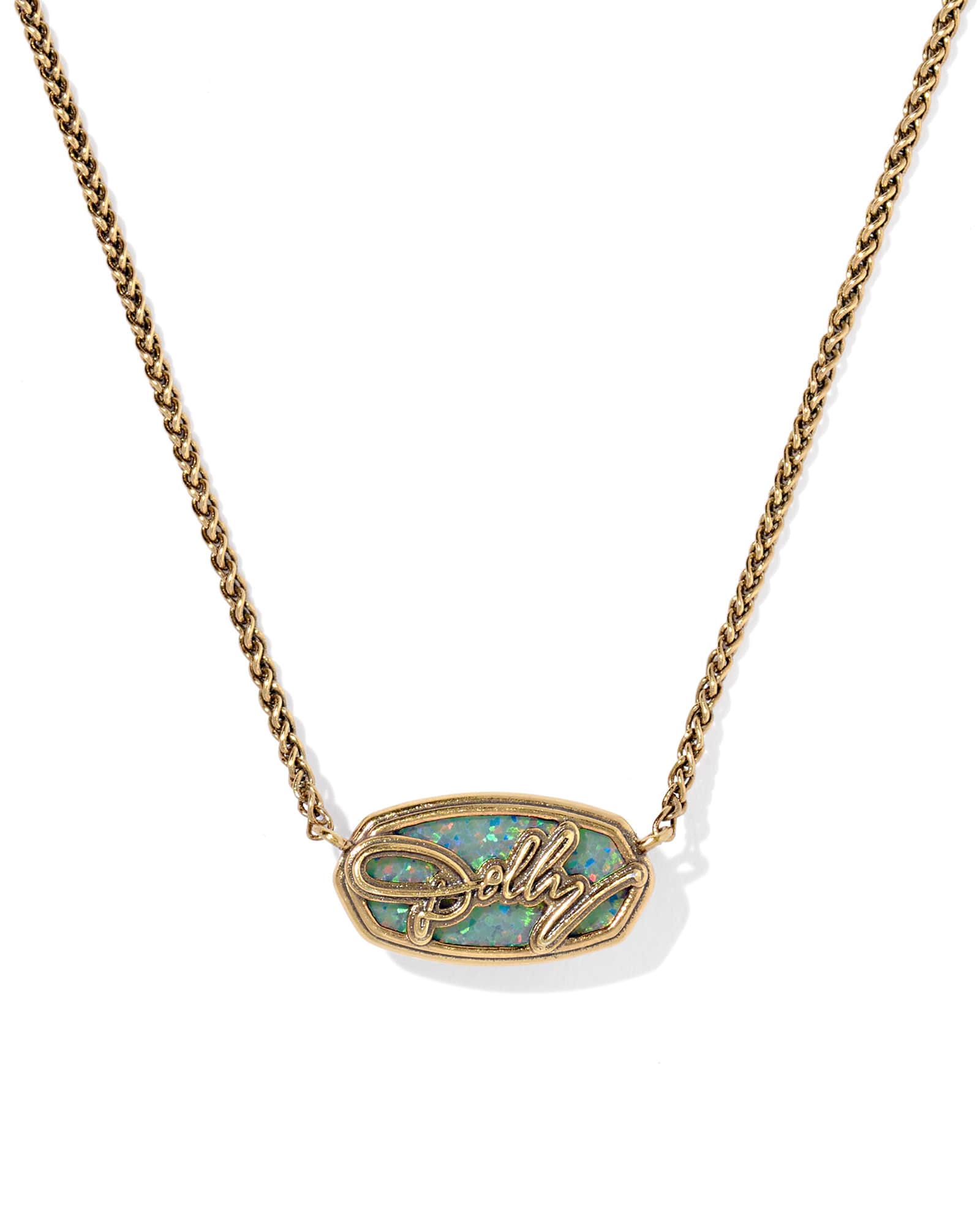 Dolly Parton x Kendra Scott Elisa Vintage Gold Short Pendant Necklace