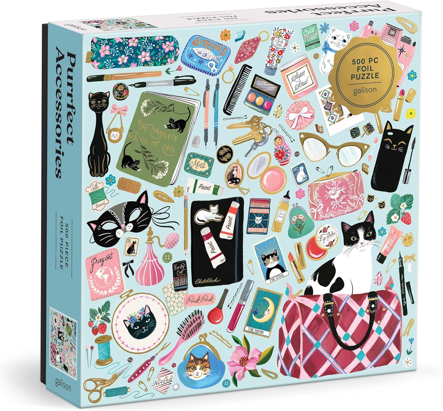 Wintry Cats 500 Piece Puzzle from Galison - 20