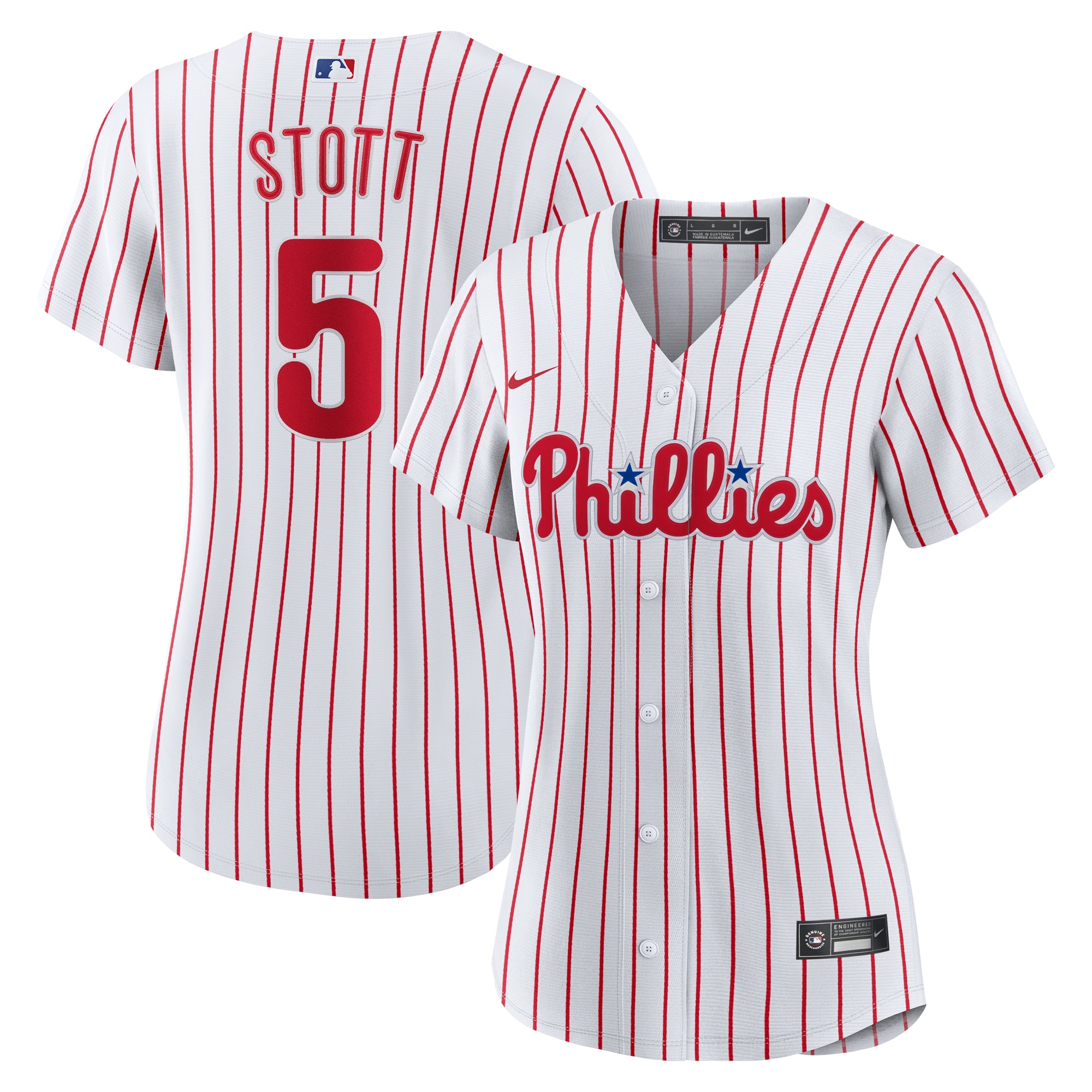 Women's Philadelphia Phillies Bryson Stott Nike White Home Replica Jersey