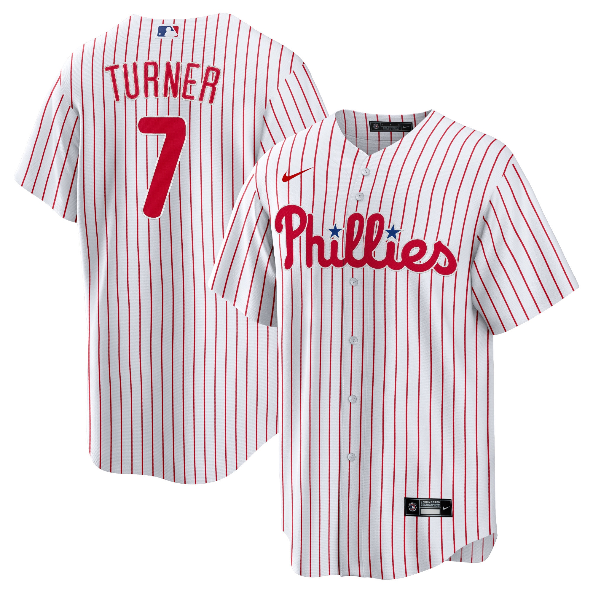 Youth Philadelphia Phillies Trea Turner Nike White Alternate Replica Player Jersey