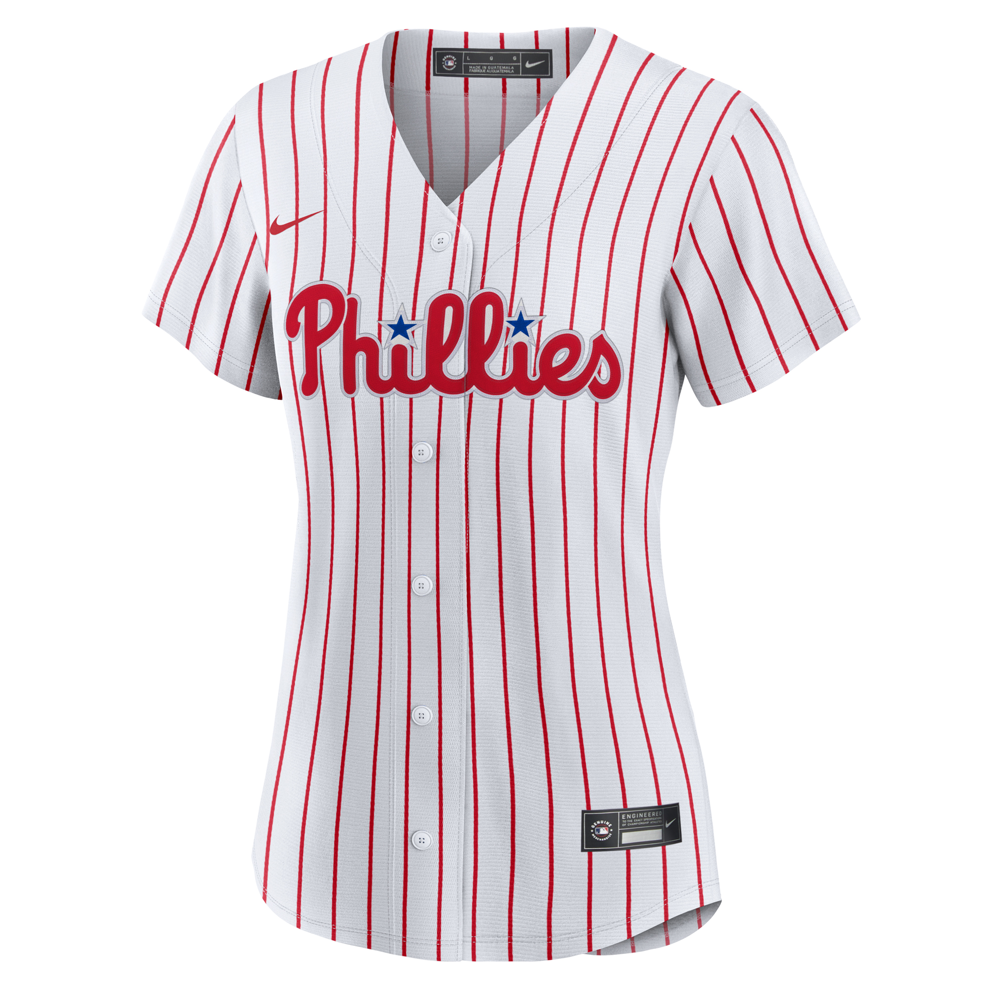 Women's Philadelphia Phillies Nike White #1 Mom Home Replica Jersey