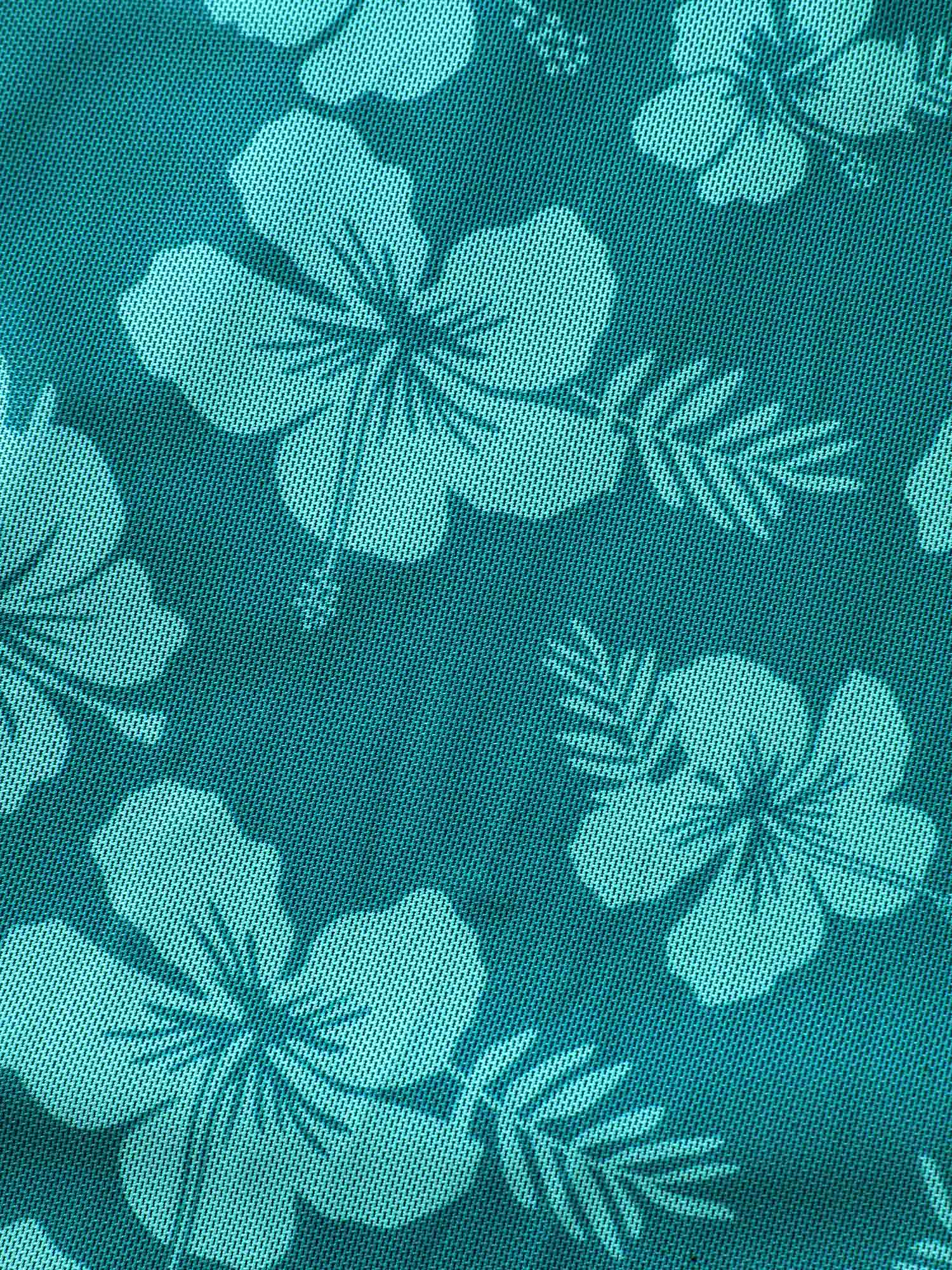 Floral Mesh Surplice Swim Dress